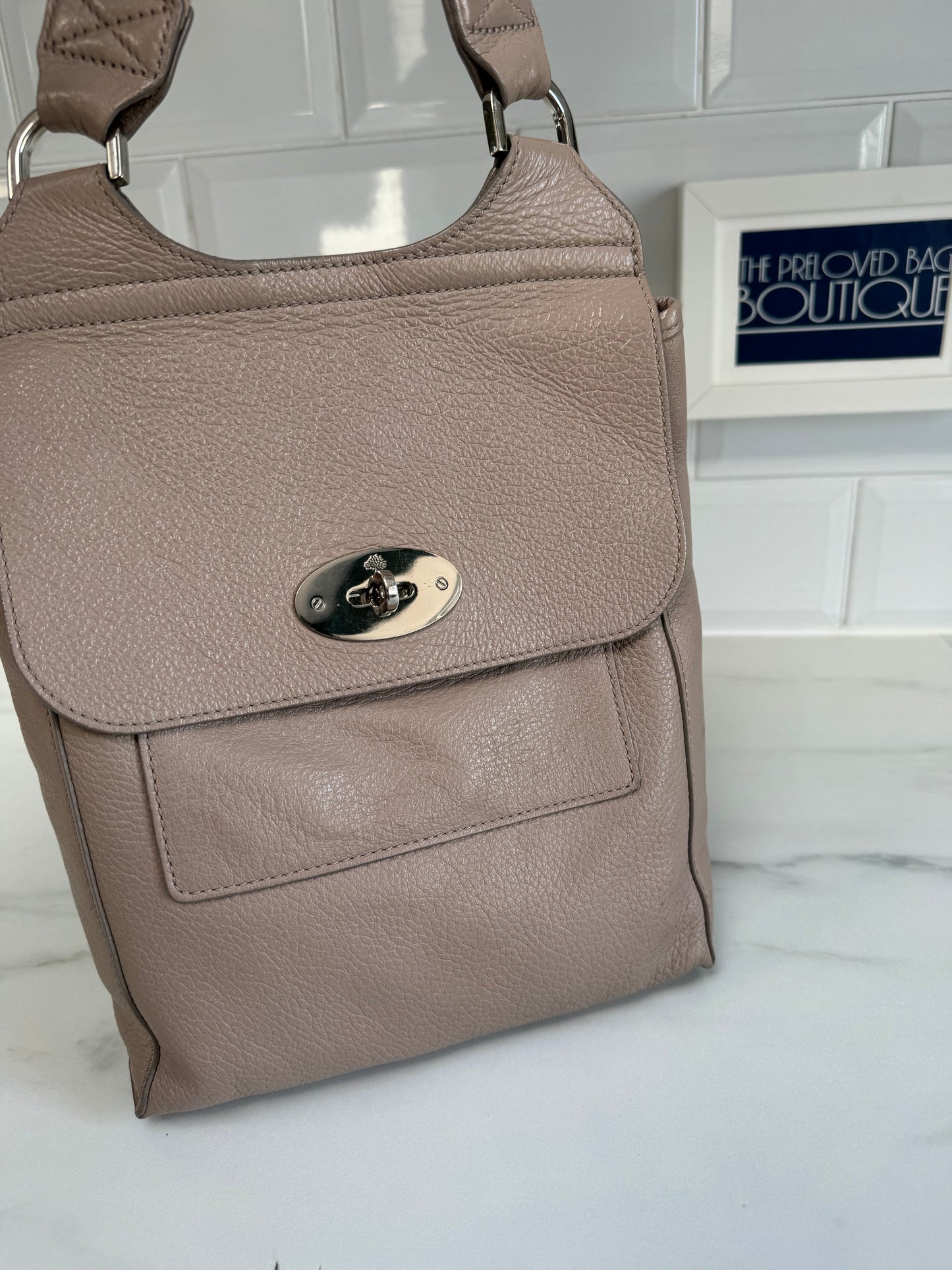 Mulberry Small Antony - Putty