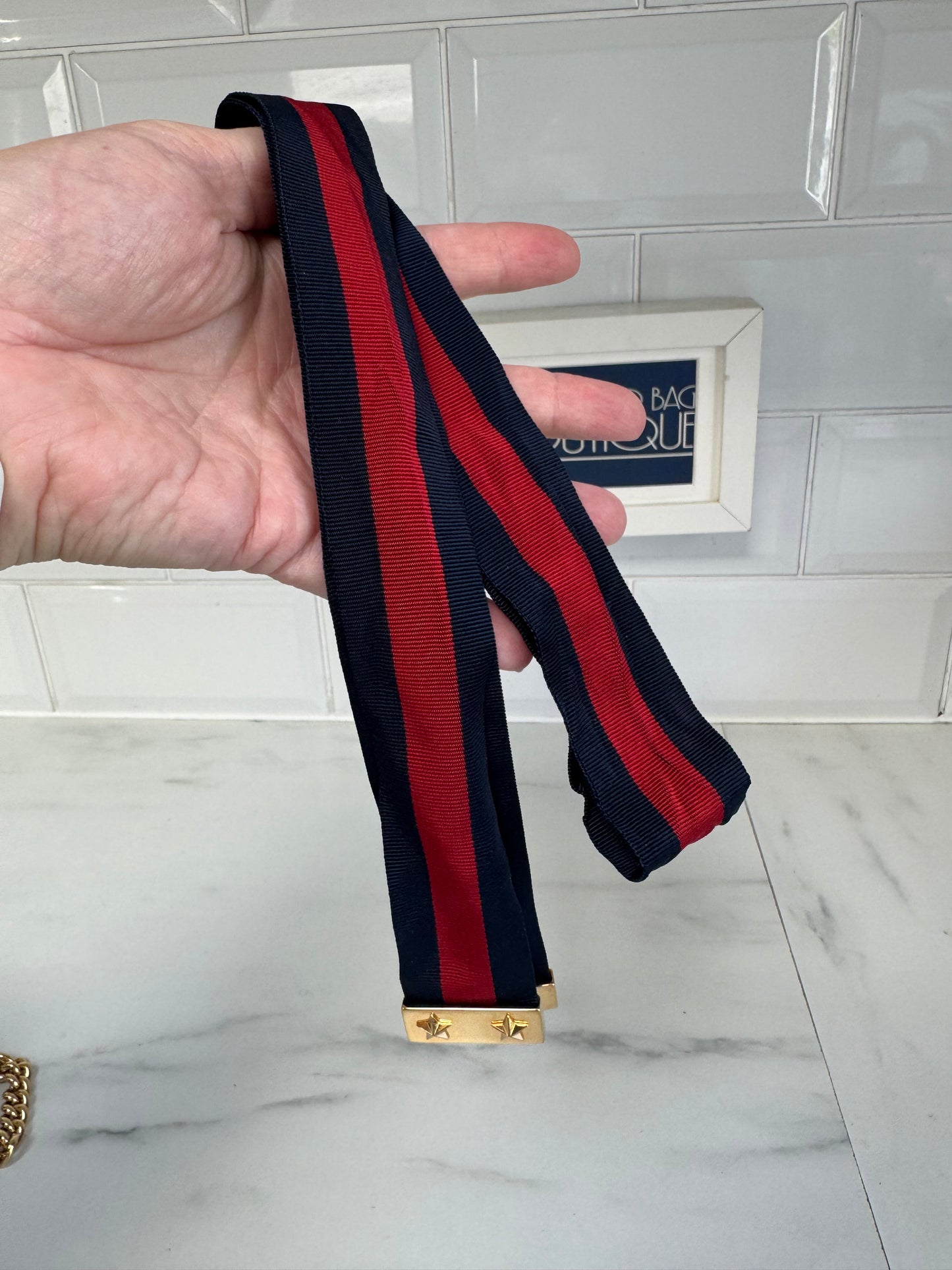 Gucci Mini Sylvia Shoulder bag - Black, Green, Red and Gold