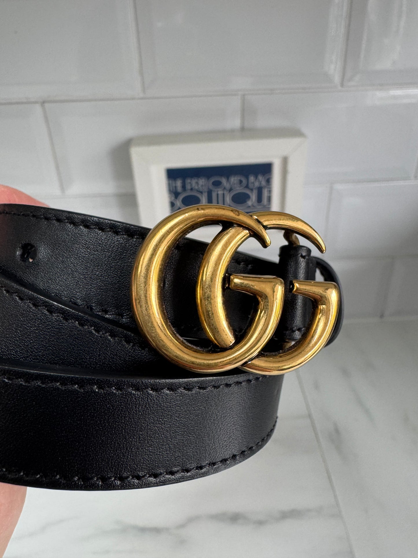 Gucci Slim Belt - Black