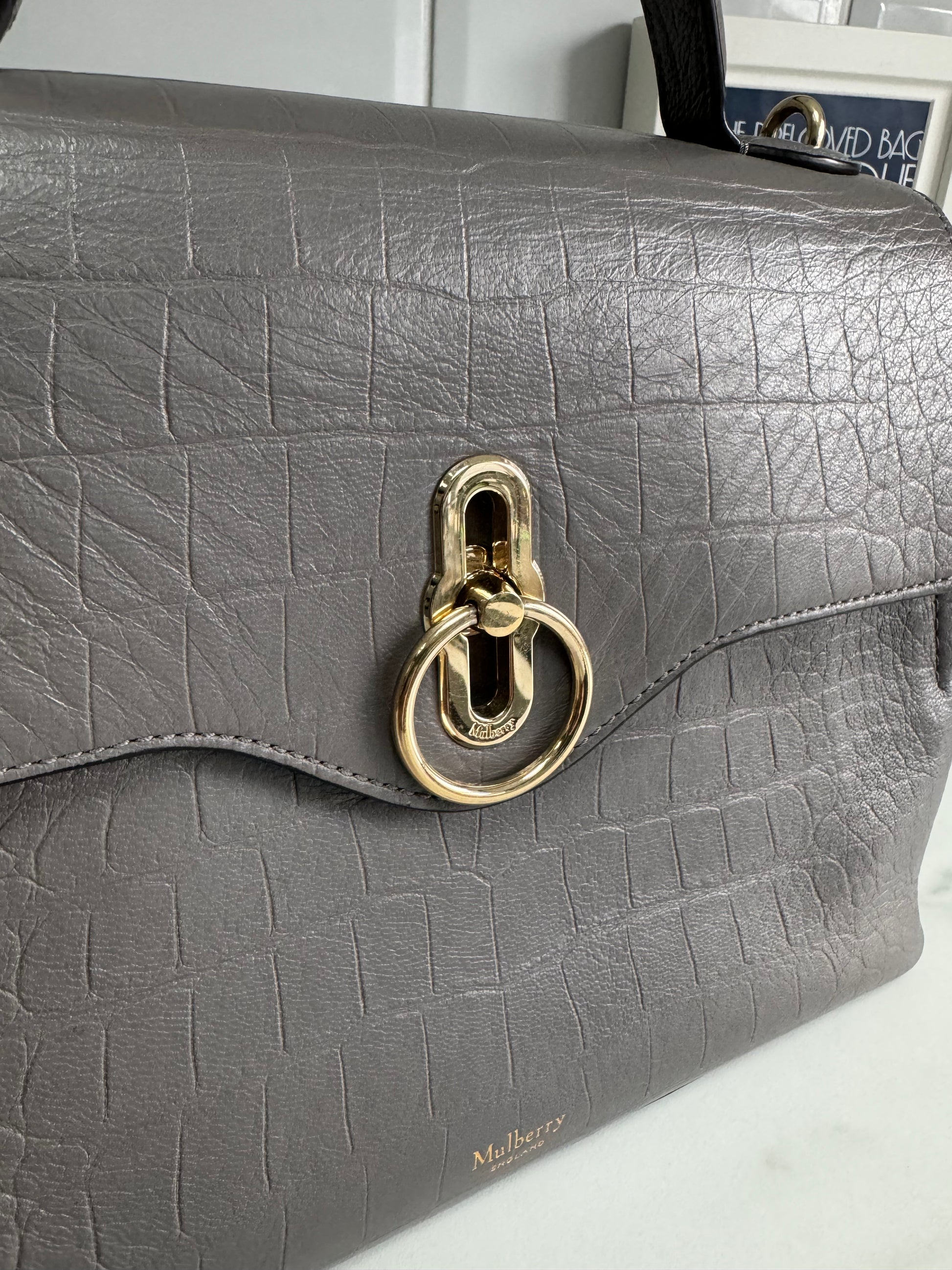 Mulberry mini seaton outlet croc