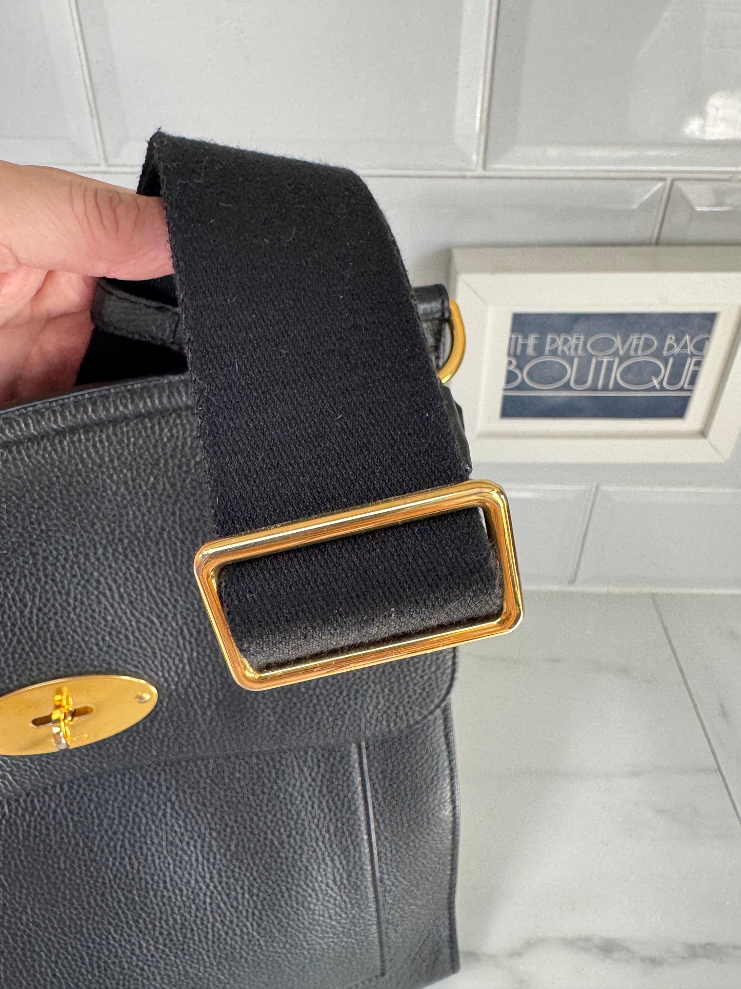 Mulberry Large Antony Messenger - Black