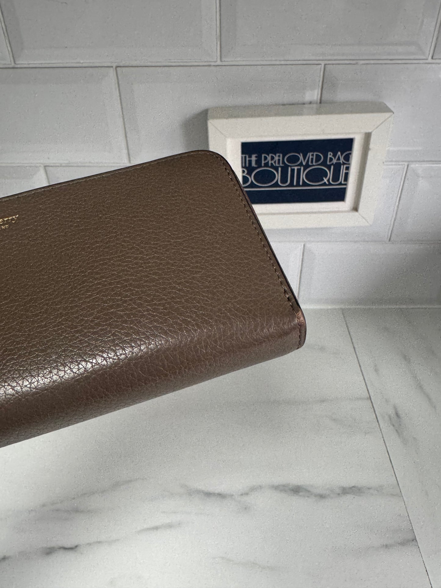 Mulberry 12 Card Zip Around Wallet - Clay