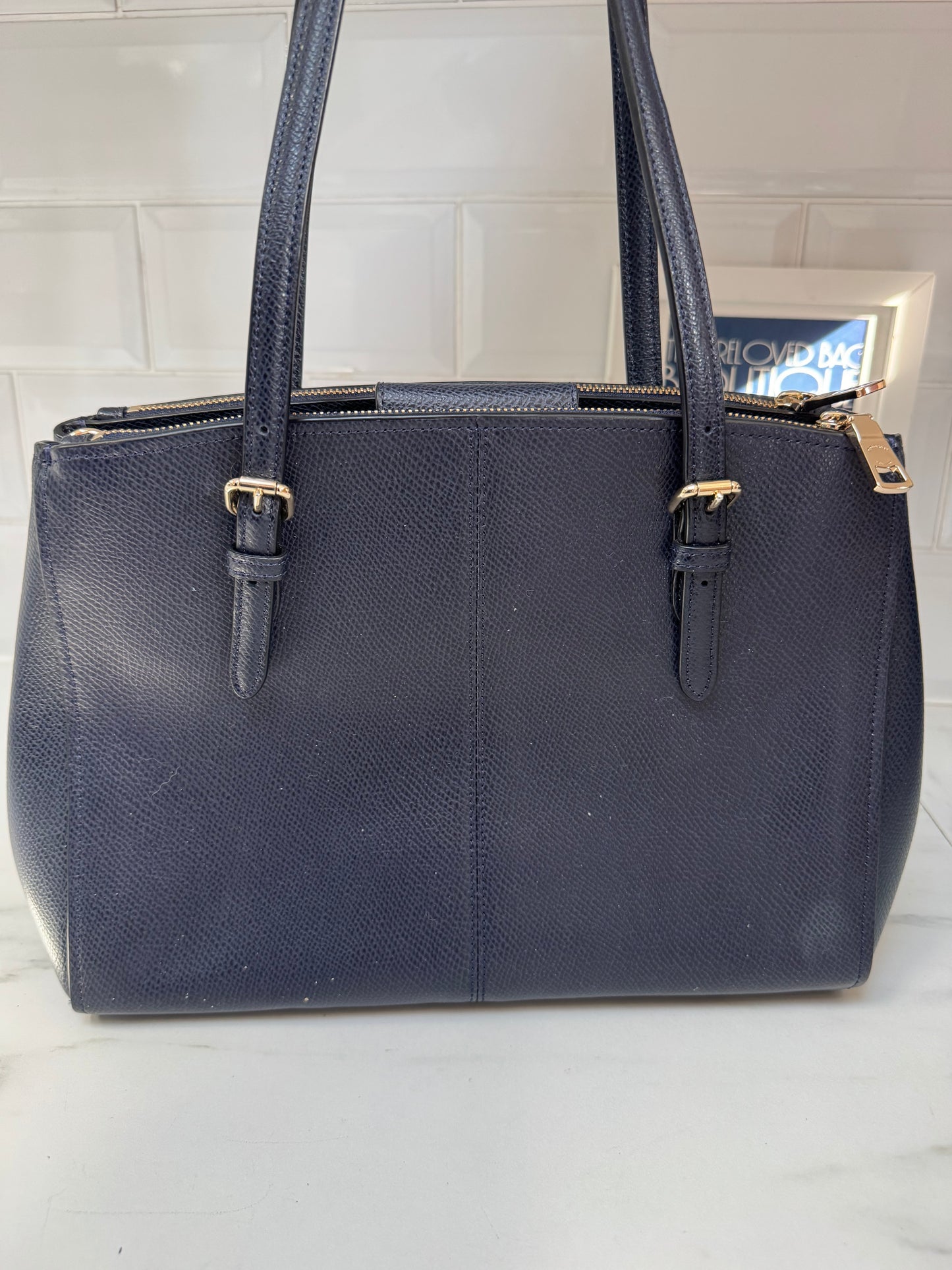 Coach Turnlock Carryall - Navy