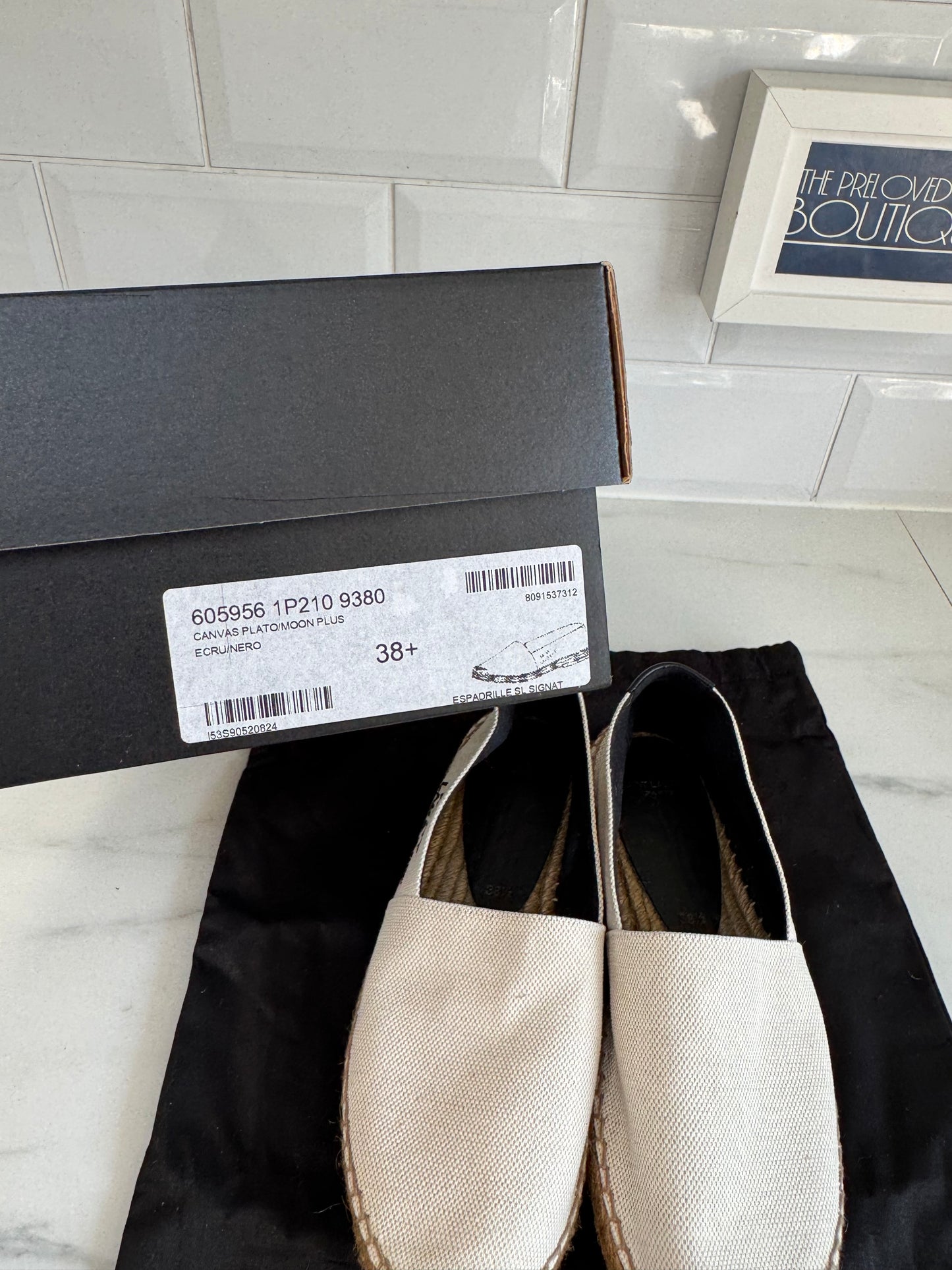 Saint Laurent Espadrilles (2) - Cream