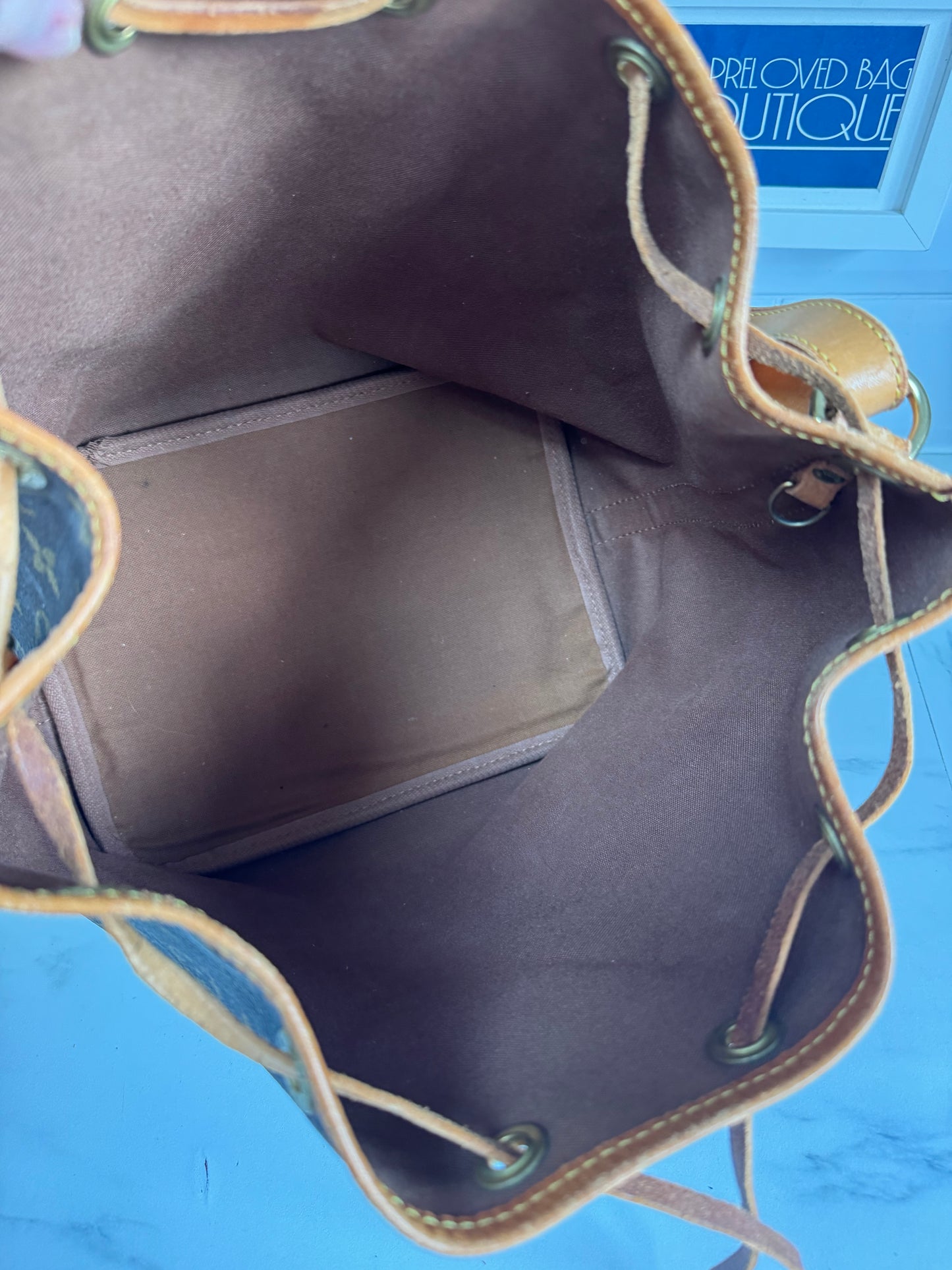 Louis Vuitton Petit Noe Bucket Bag - Monogram Brown