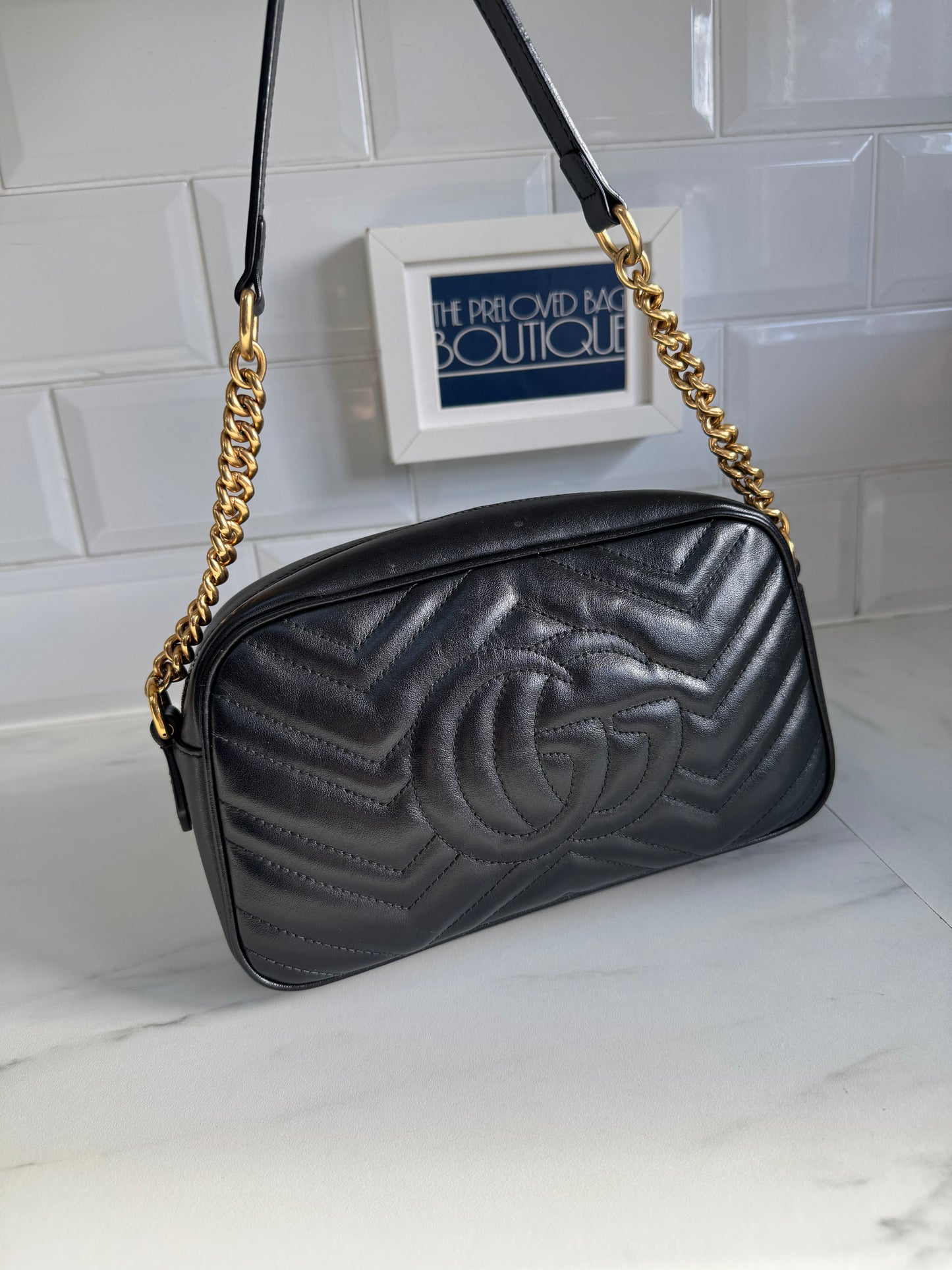 Gucci Marmont Small Shoulder Bag - Black