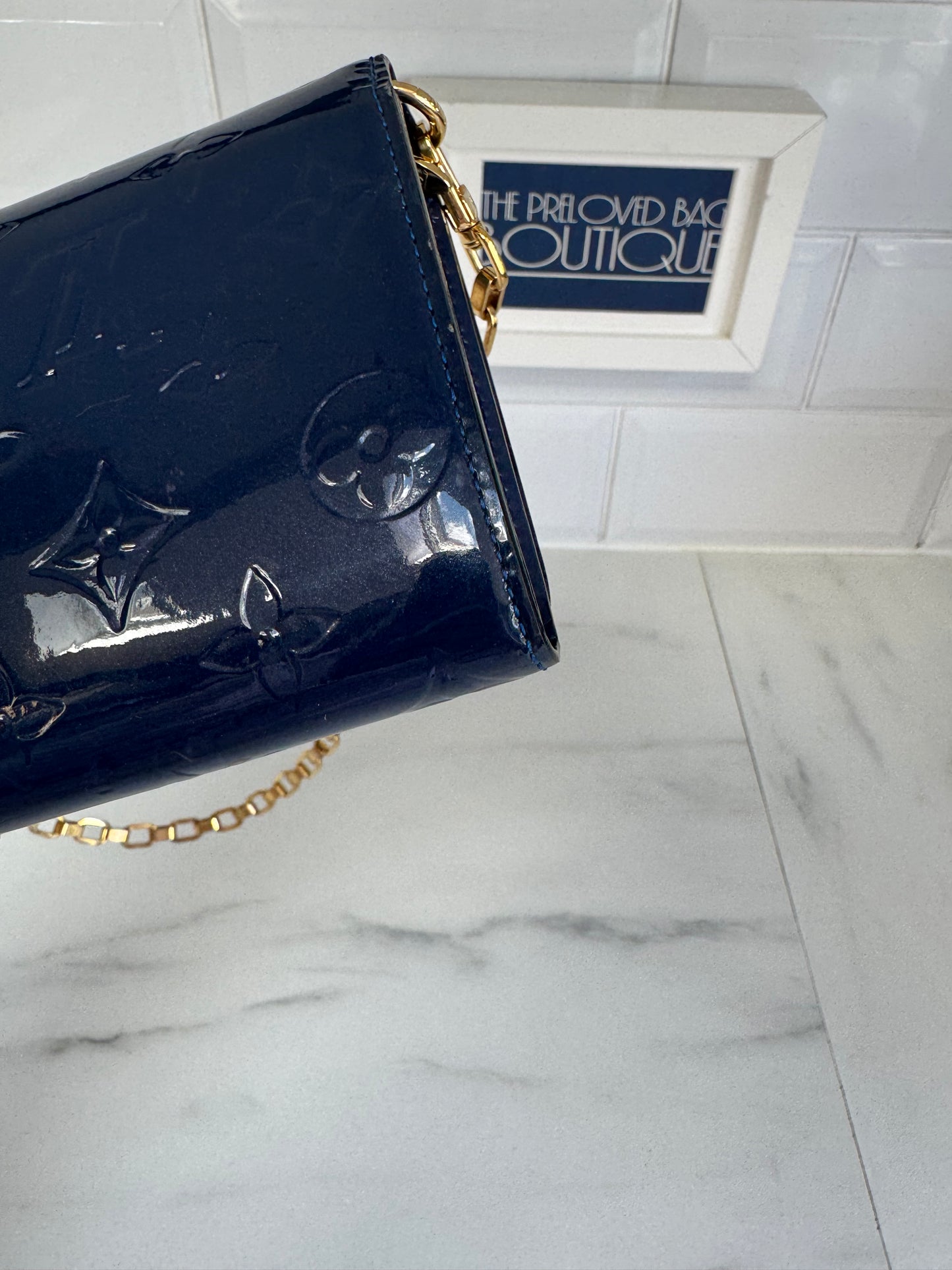 Louis Vuitton Monogram Vernis Chaine Wallet - Grand Bleu