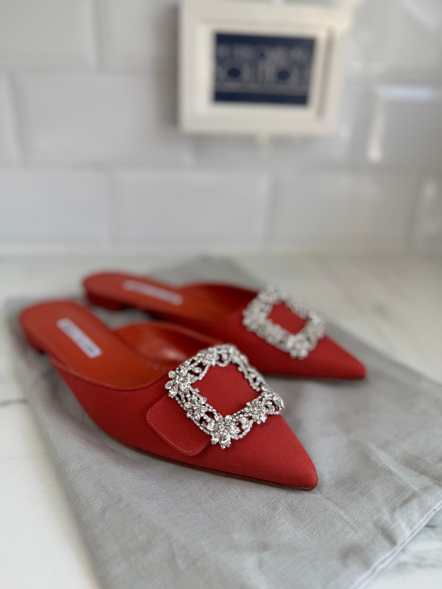 Manolo Blahnik Hangisimuflat - Orange