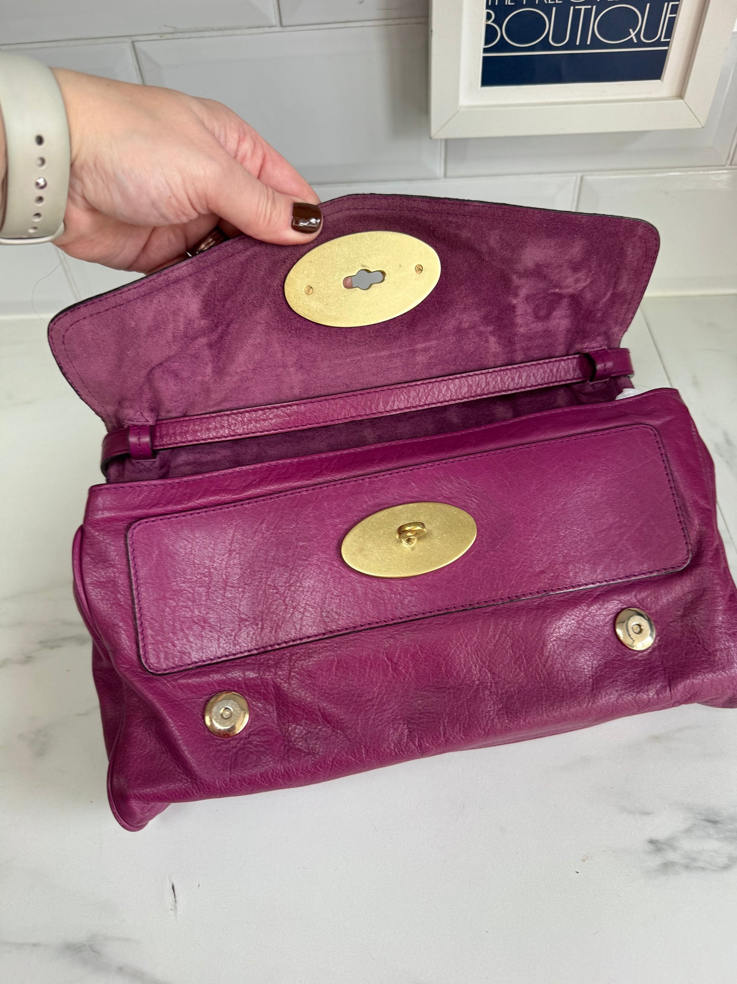 Mulberry Alexa Clutch - Plum