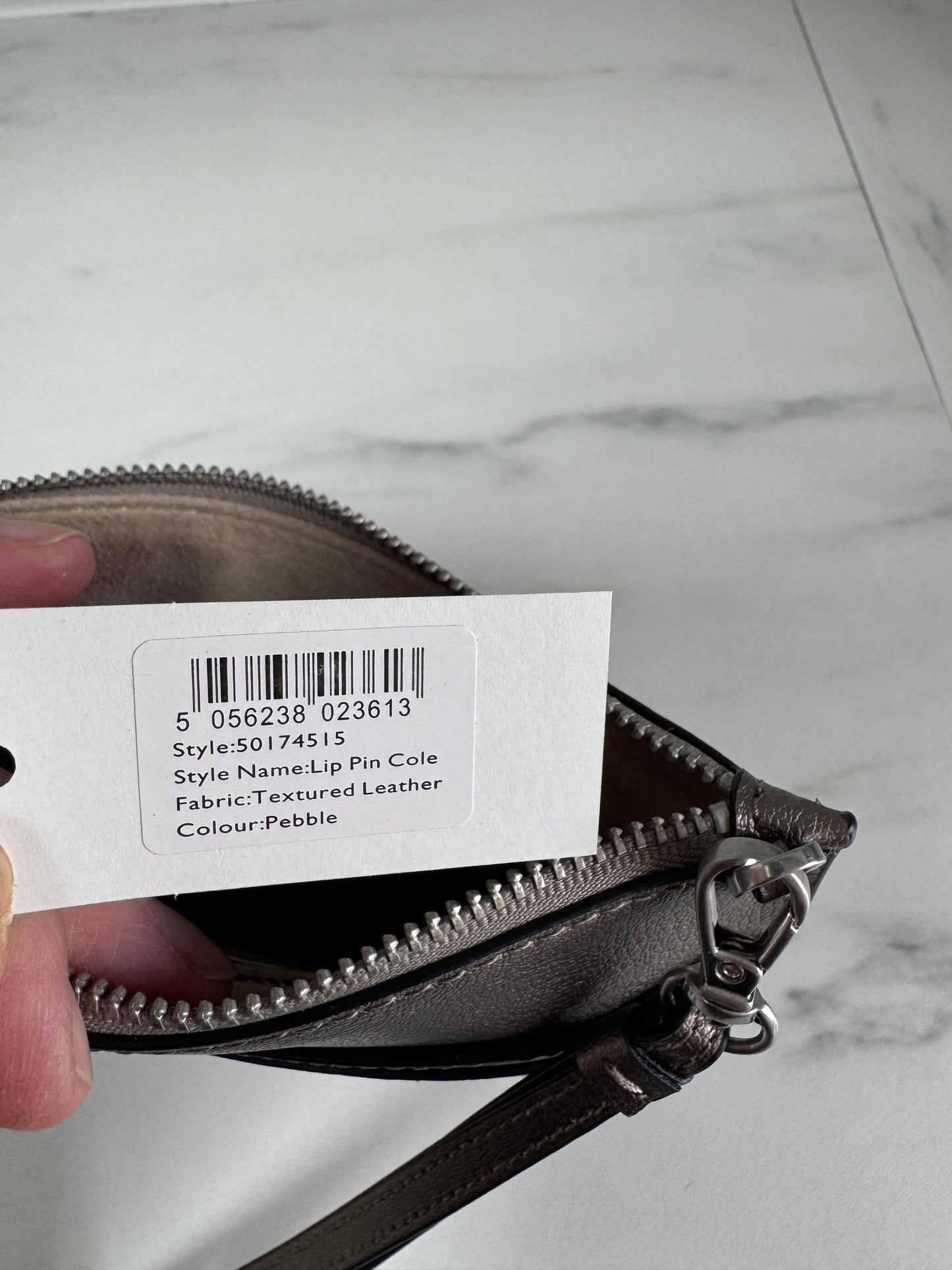 Lulu Guinness Lip Pin Cole Pochette - Pewter