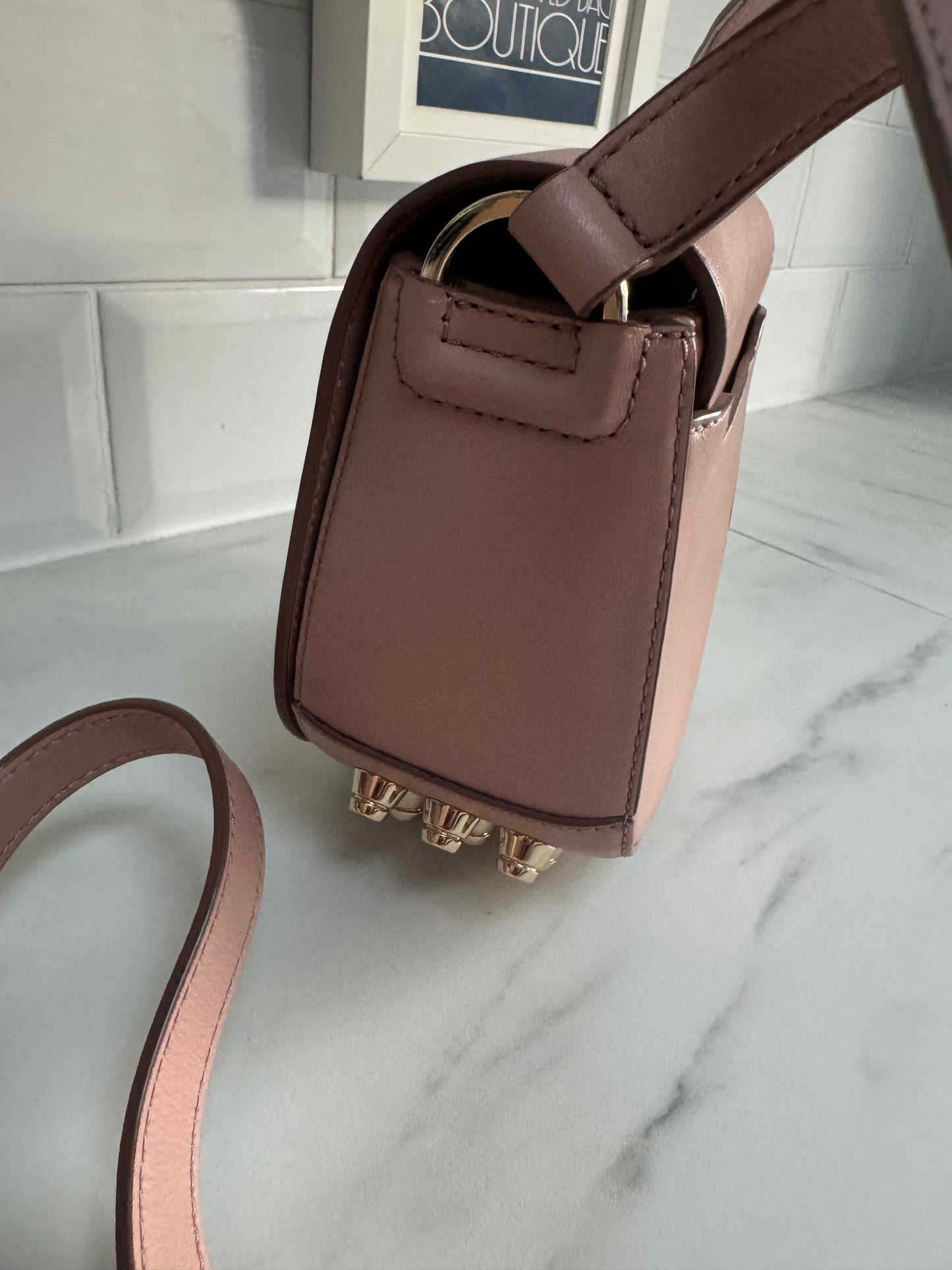 Alexander Wang Alpha Lia Saddle Bag - Blush Pink