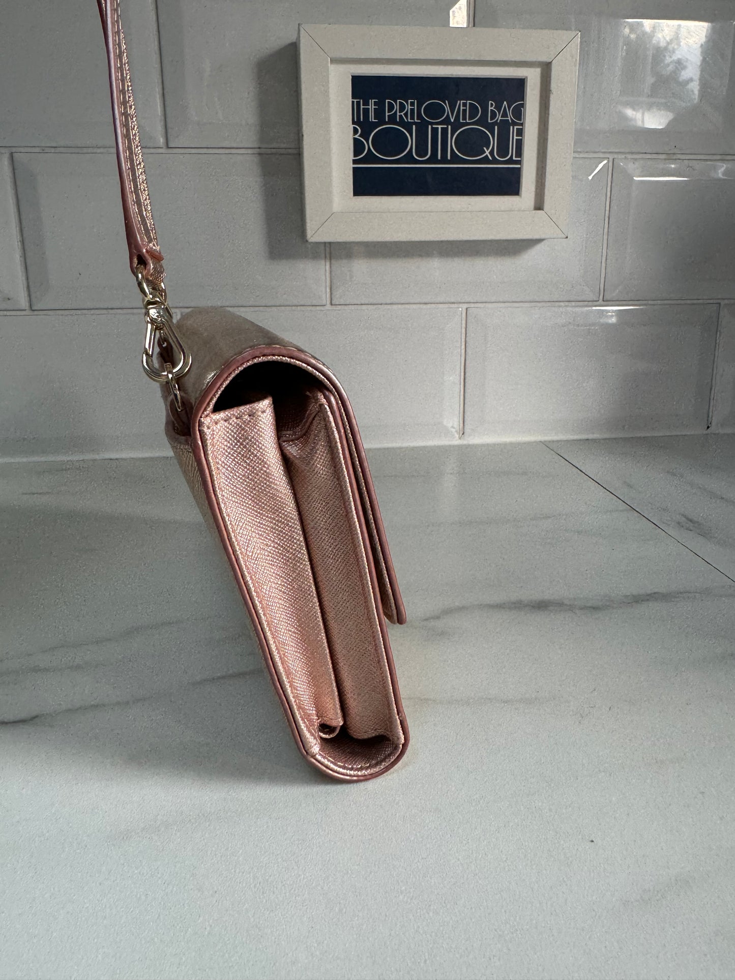 Kate Spade WOC - Metallic Rose Gold