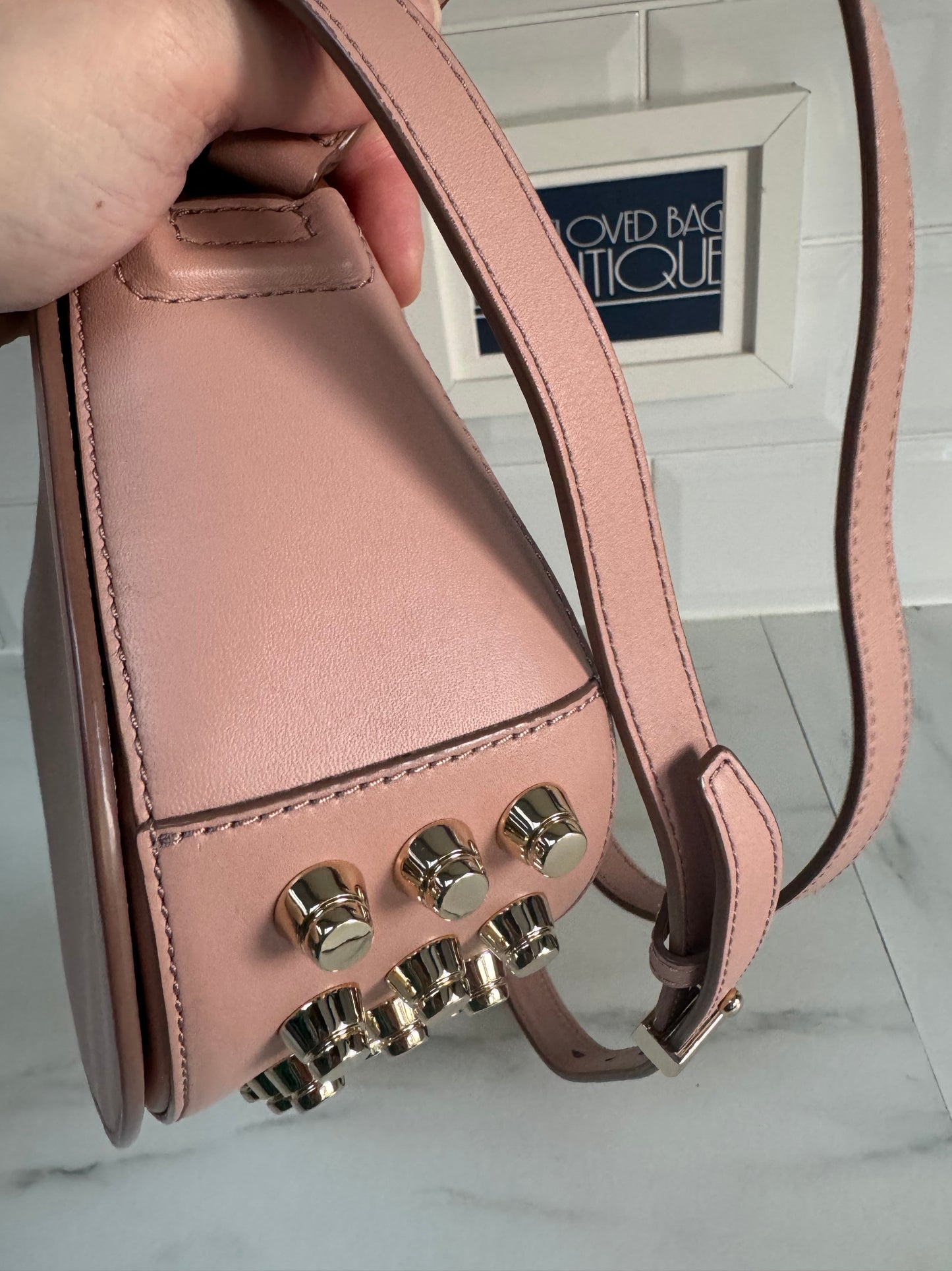 Alexander Wang Alpha Lia Saddle Bag - Blush Pink