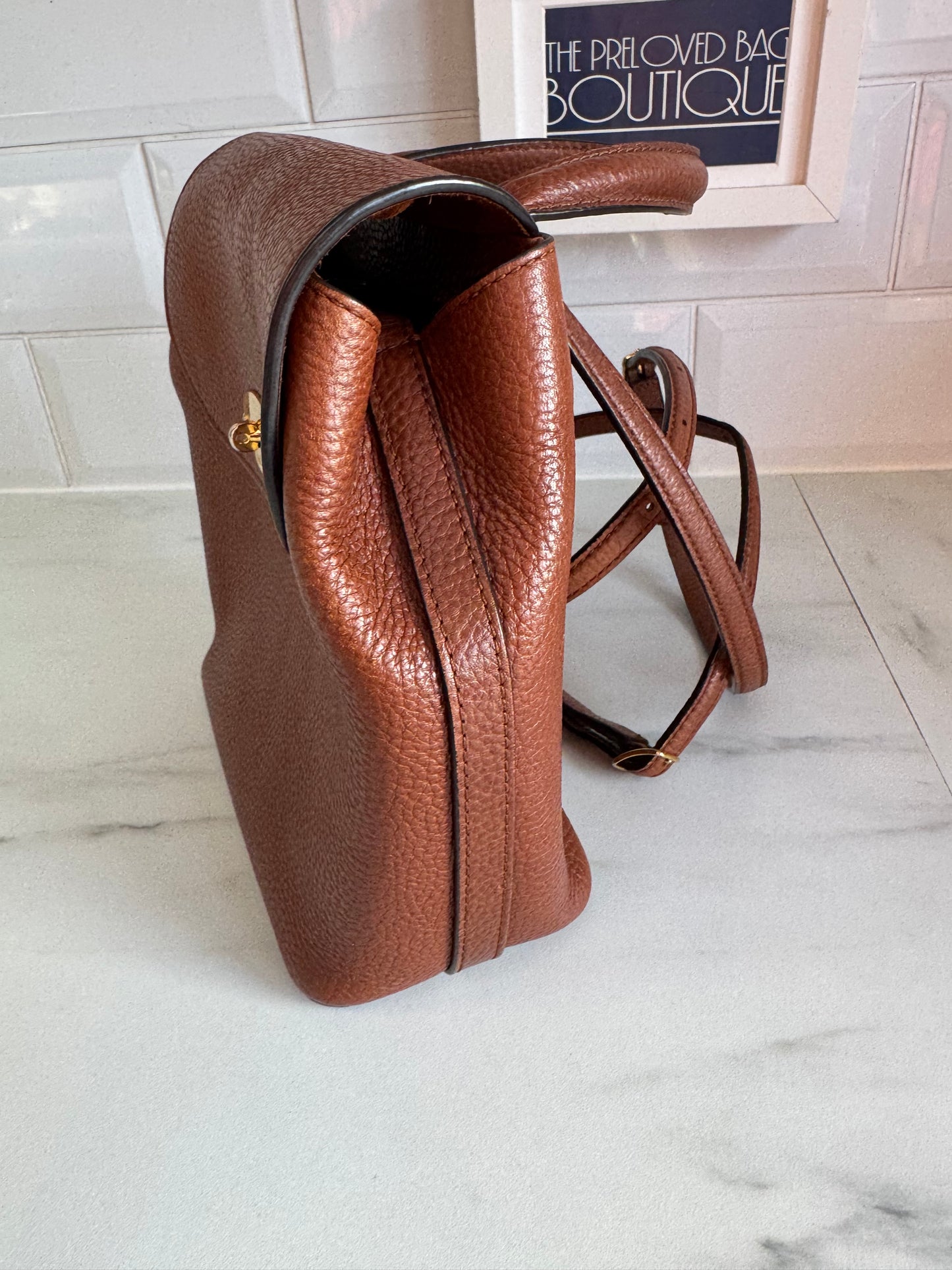 Mulberry Mini Bayswater Backpack - Oak