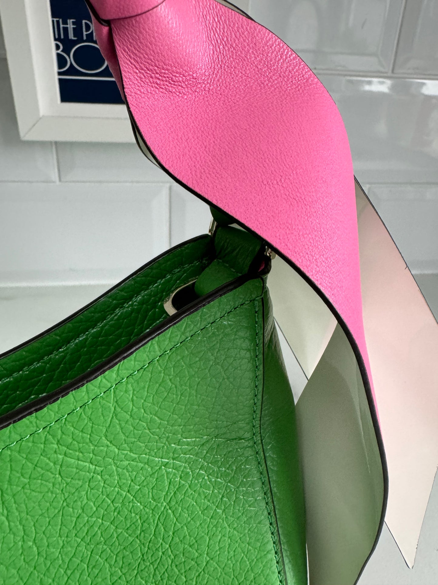 Kate Spade Dolly Small Sweet Pea Shoulder Bag - Green & Pink