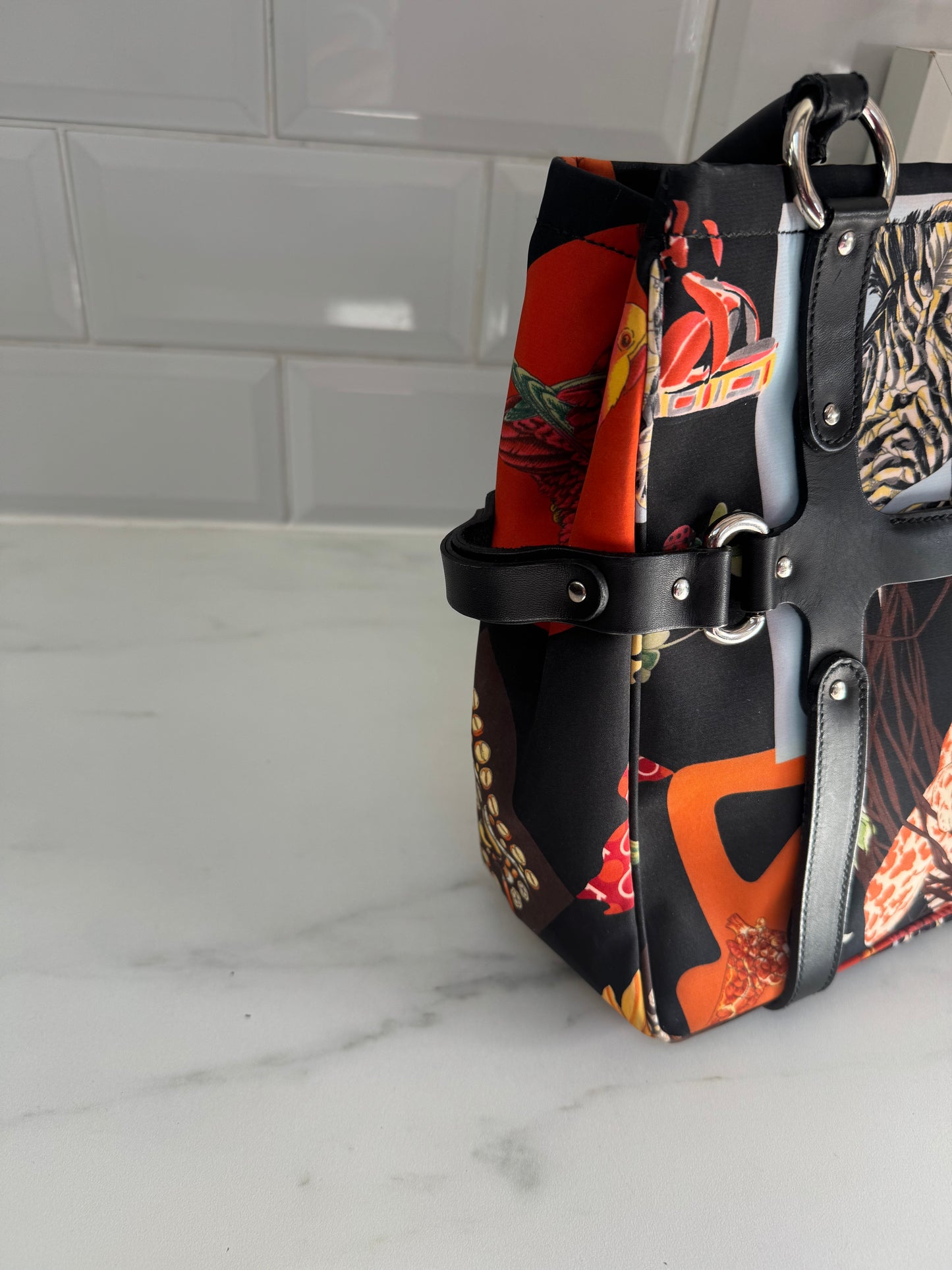 Salvatore Feragamo Tote - Black, Red, Brown, Orange
