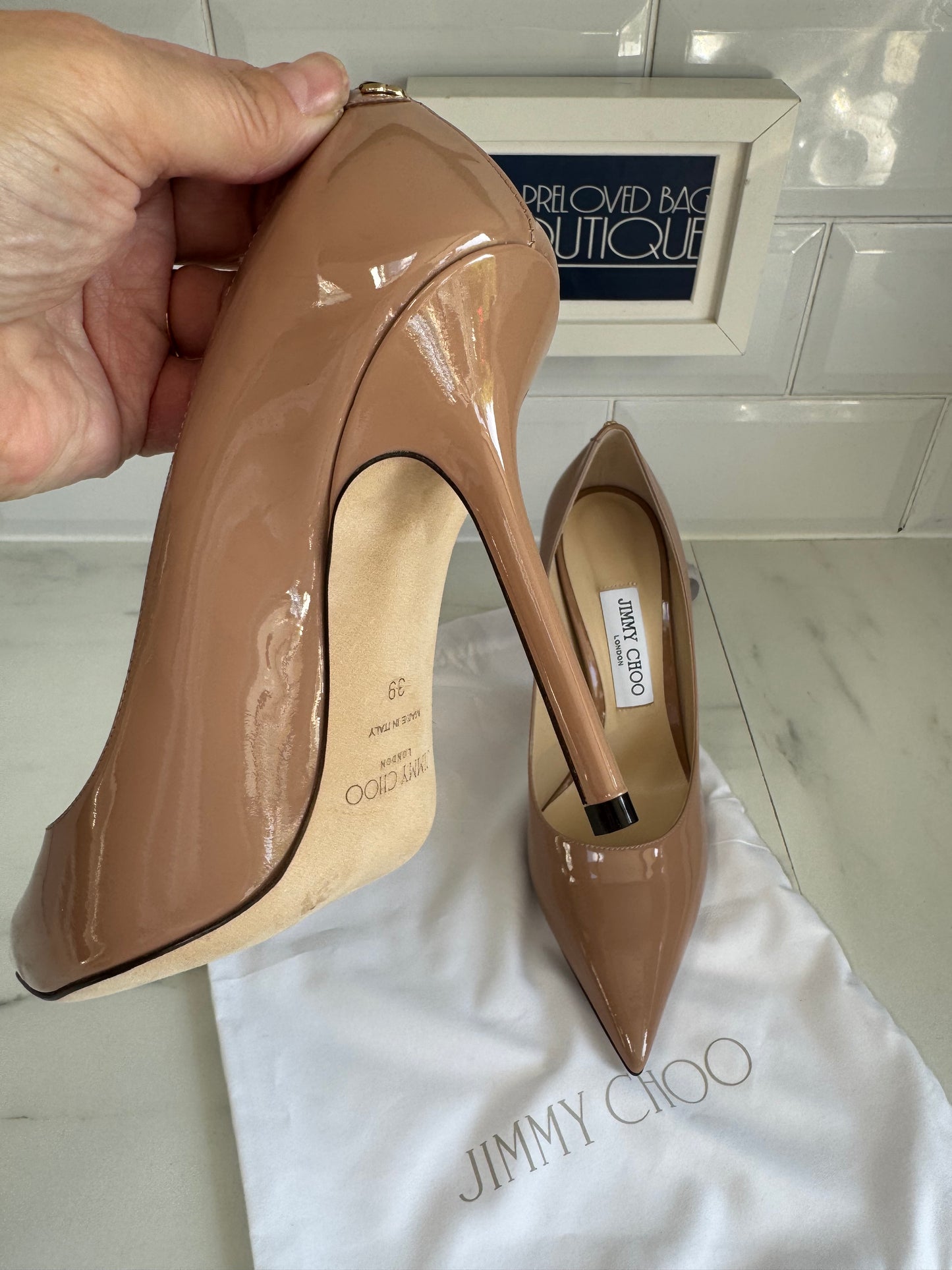 Jimmy Choo Love 100  Heels - Ballet Pink
