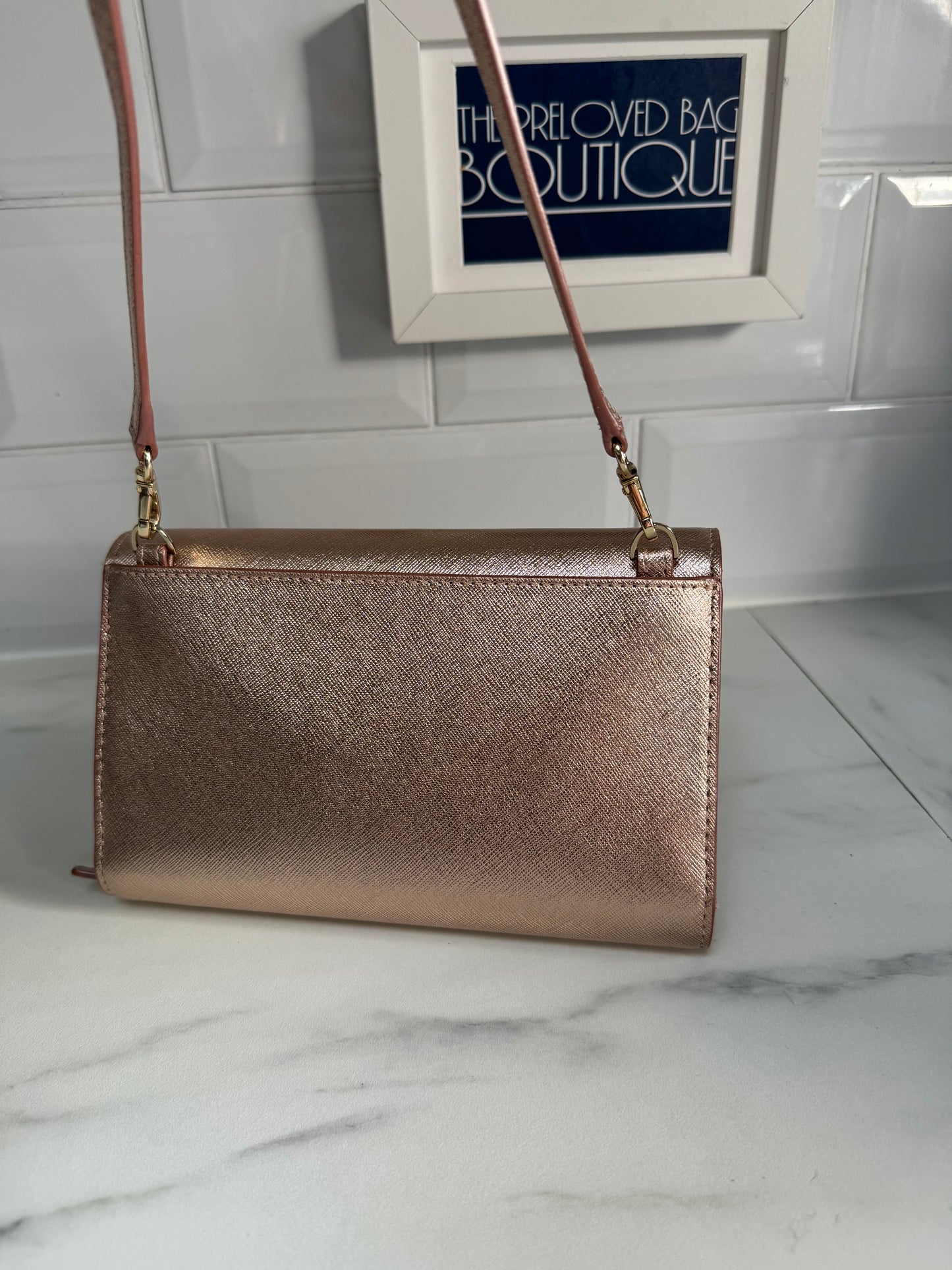 Kate Spade WOC - Metallic Rose Gold