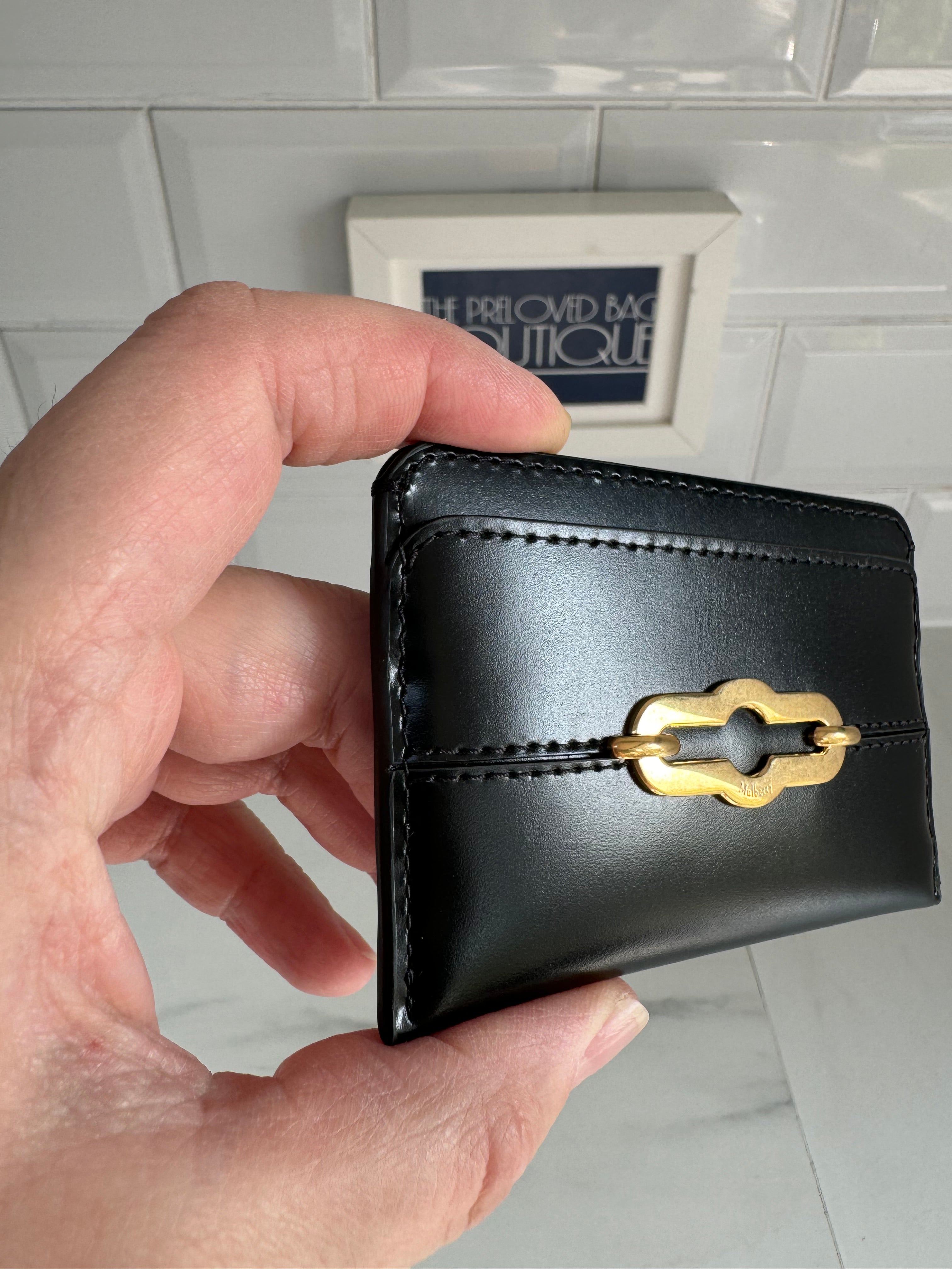 Mulberry Pimlico Credit card Slip - Black – The Preloved Bag