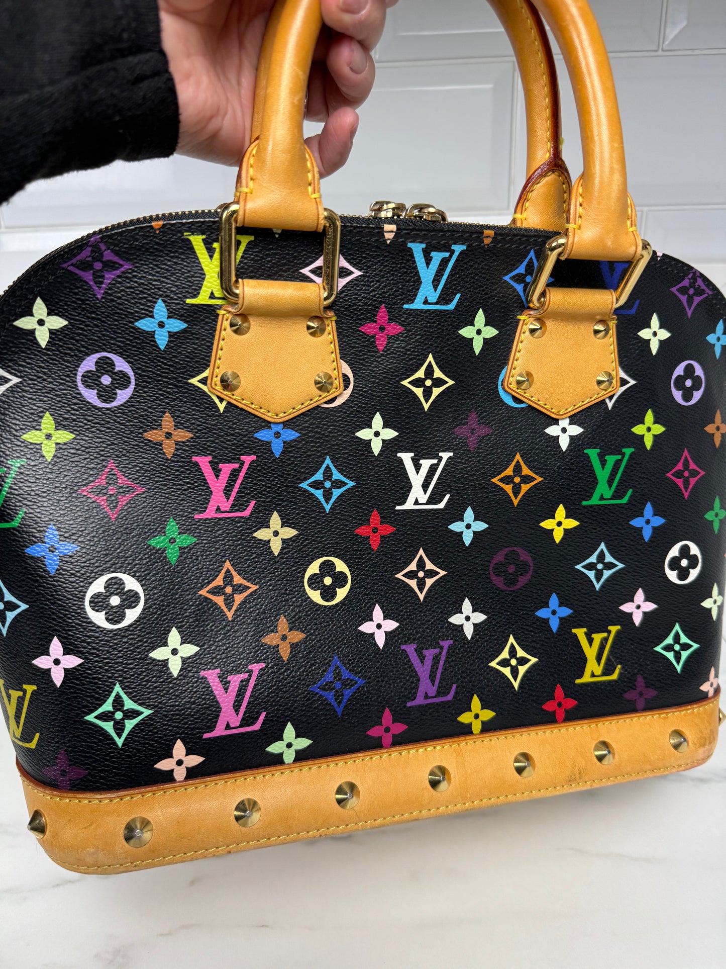 Louis Vuitton Noir Multicolore Alma PM