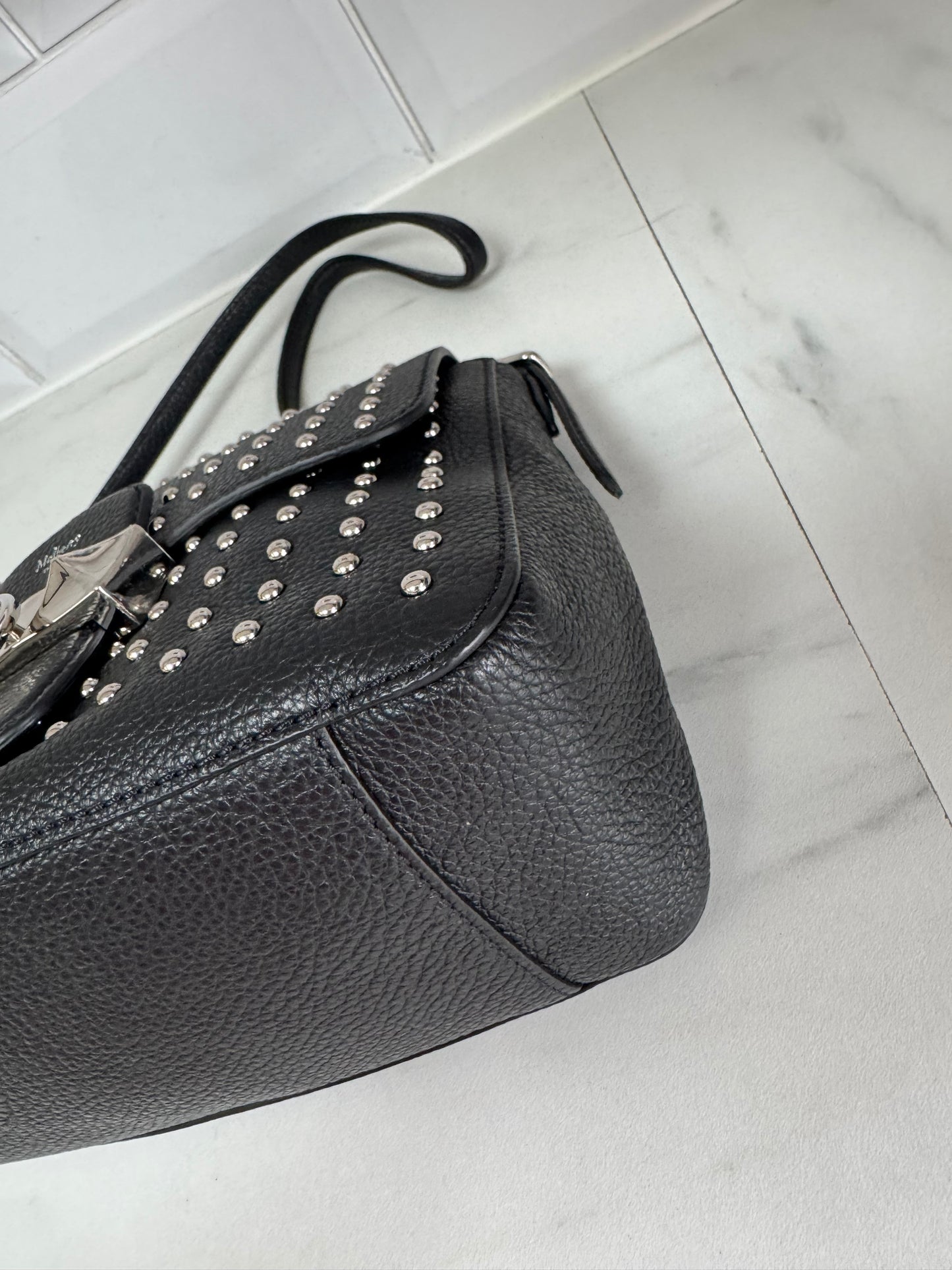 Mulberry Mini Keeley - black with silver studs