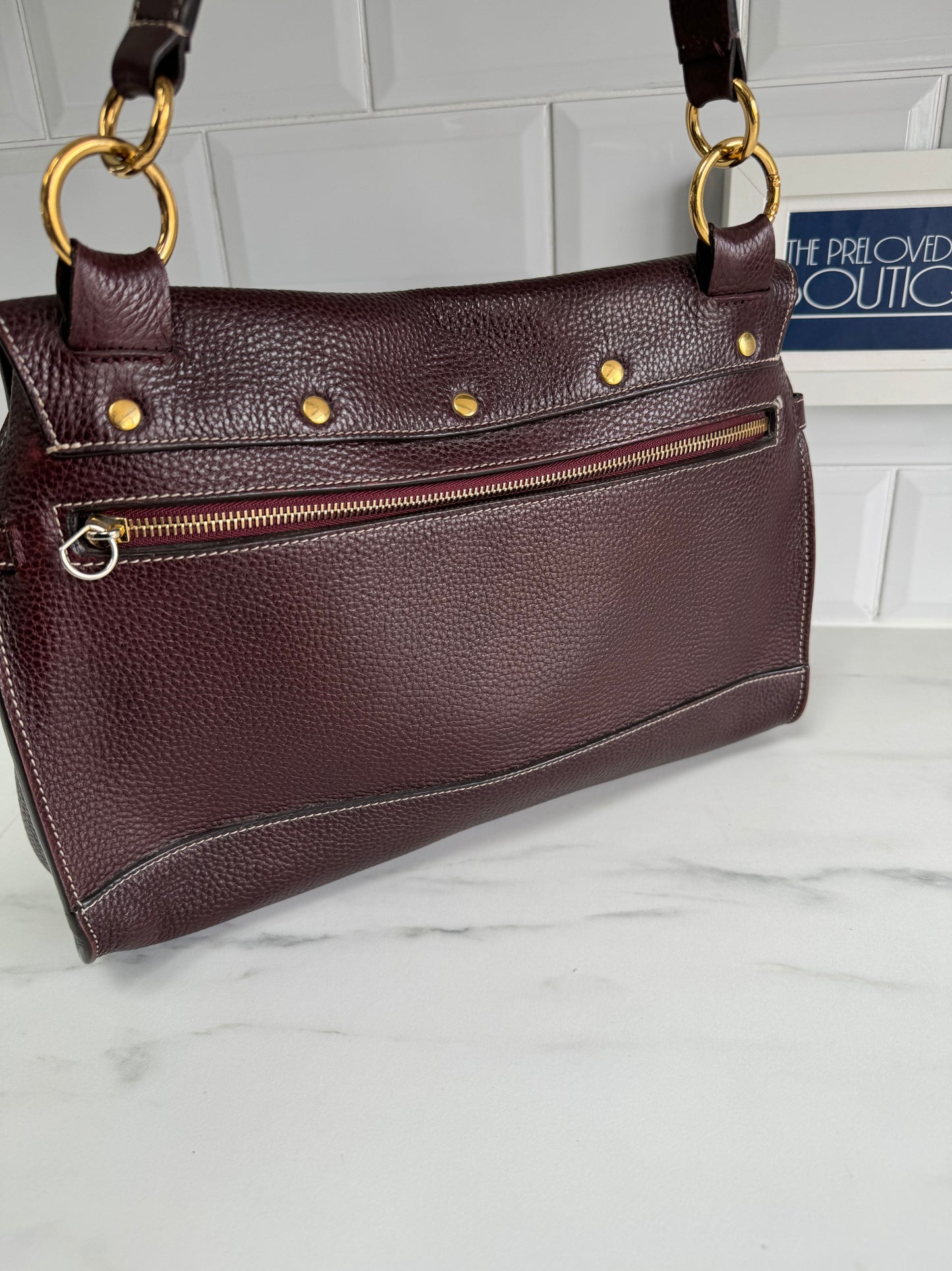 Mulberry Chiltern Satchel - Oxblood