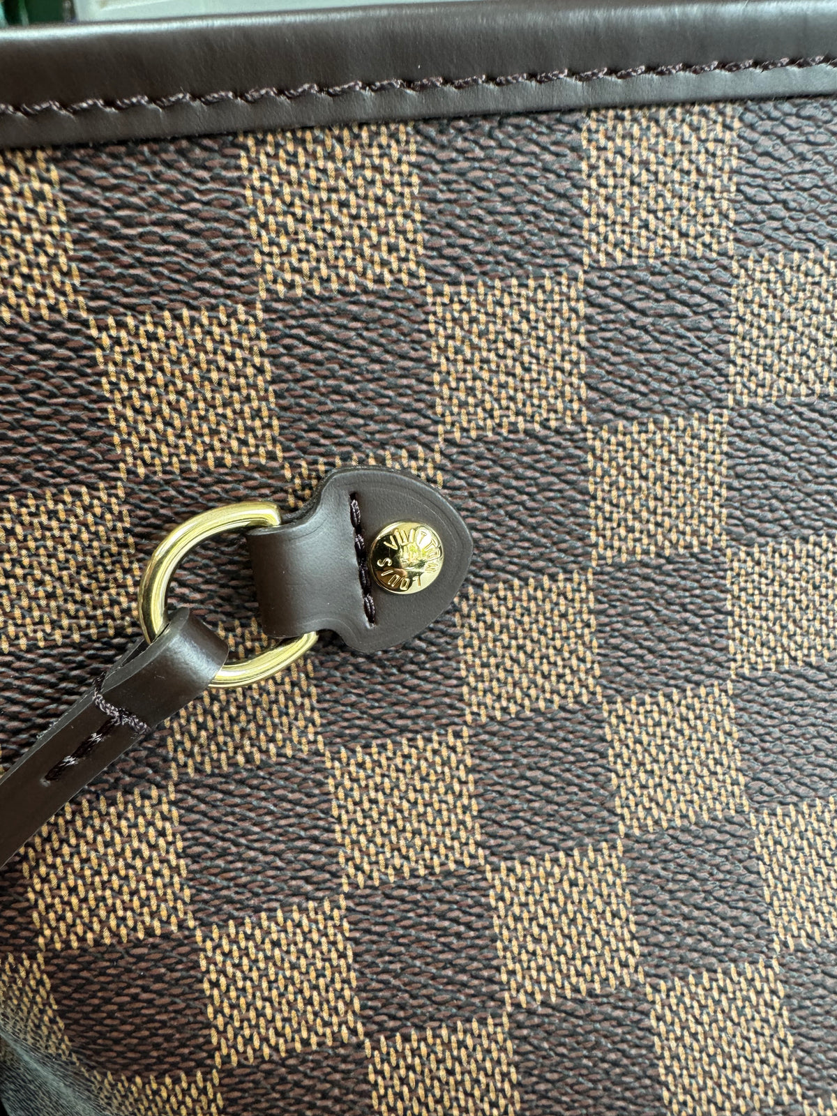 Louis Vuitton GM Neverfull Bag and Pouch - Brown Damier Ebene