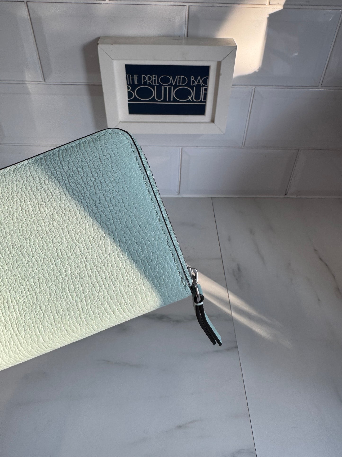 Mulberry Plaque 8CC Zip Purse - Acrylic Green