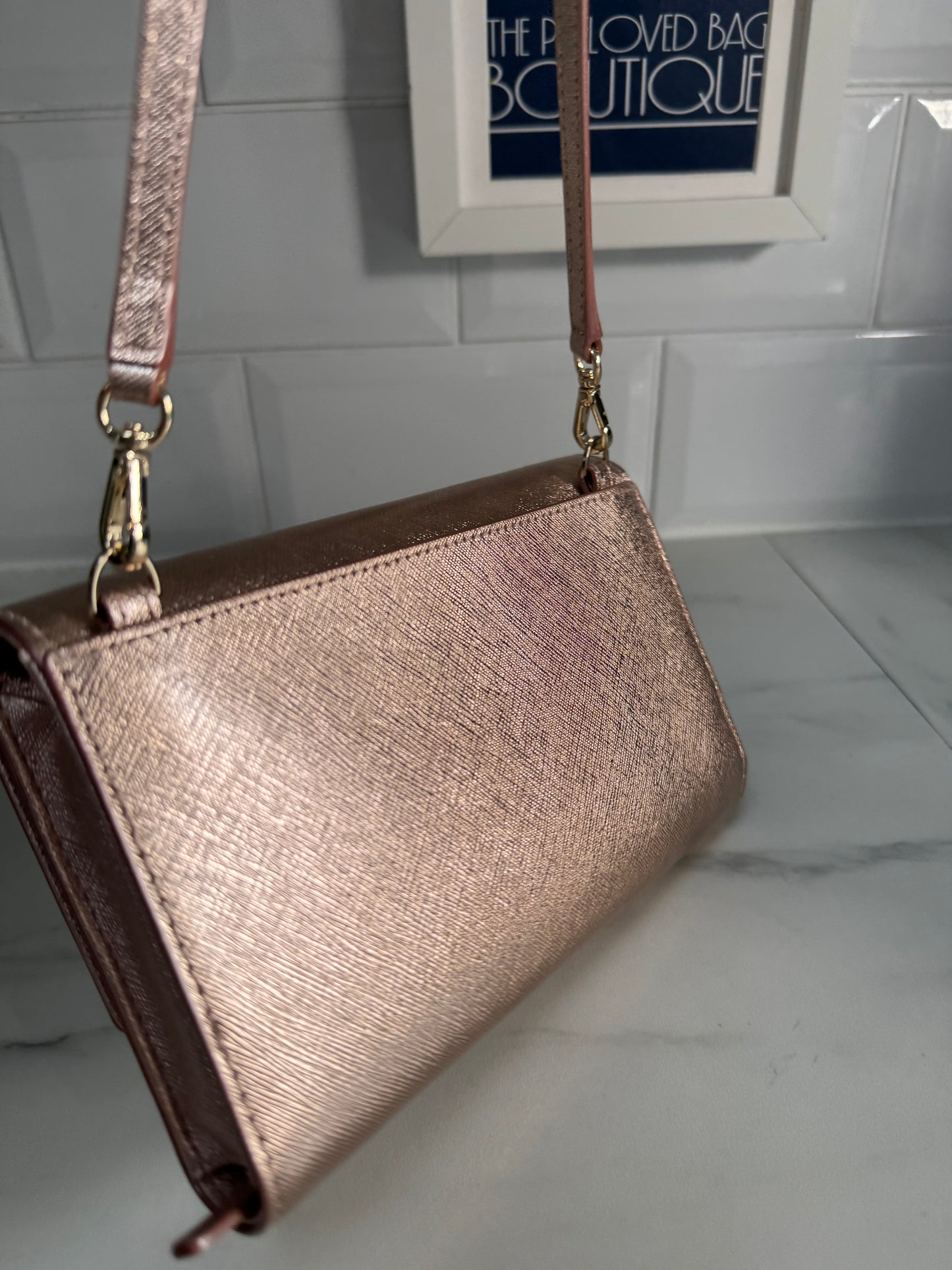 Kate Spade WOC - Metallic Rose Gold