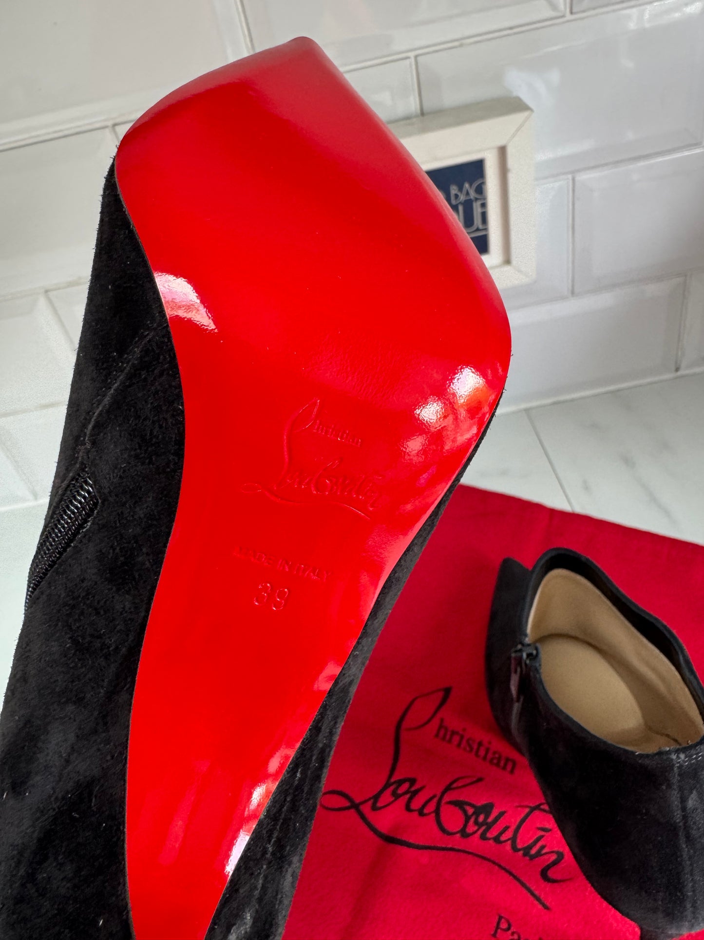 Christian Louboutin Gorgona 100 Shoe Boots - black