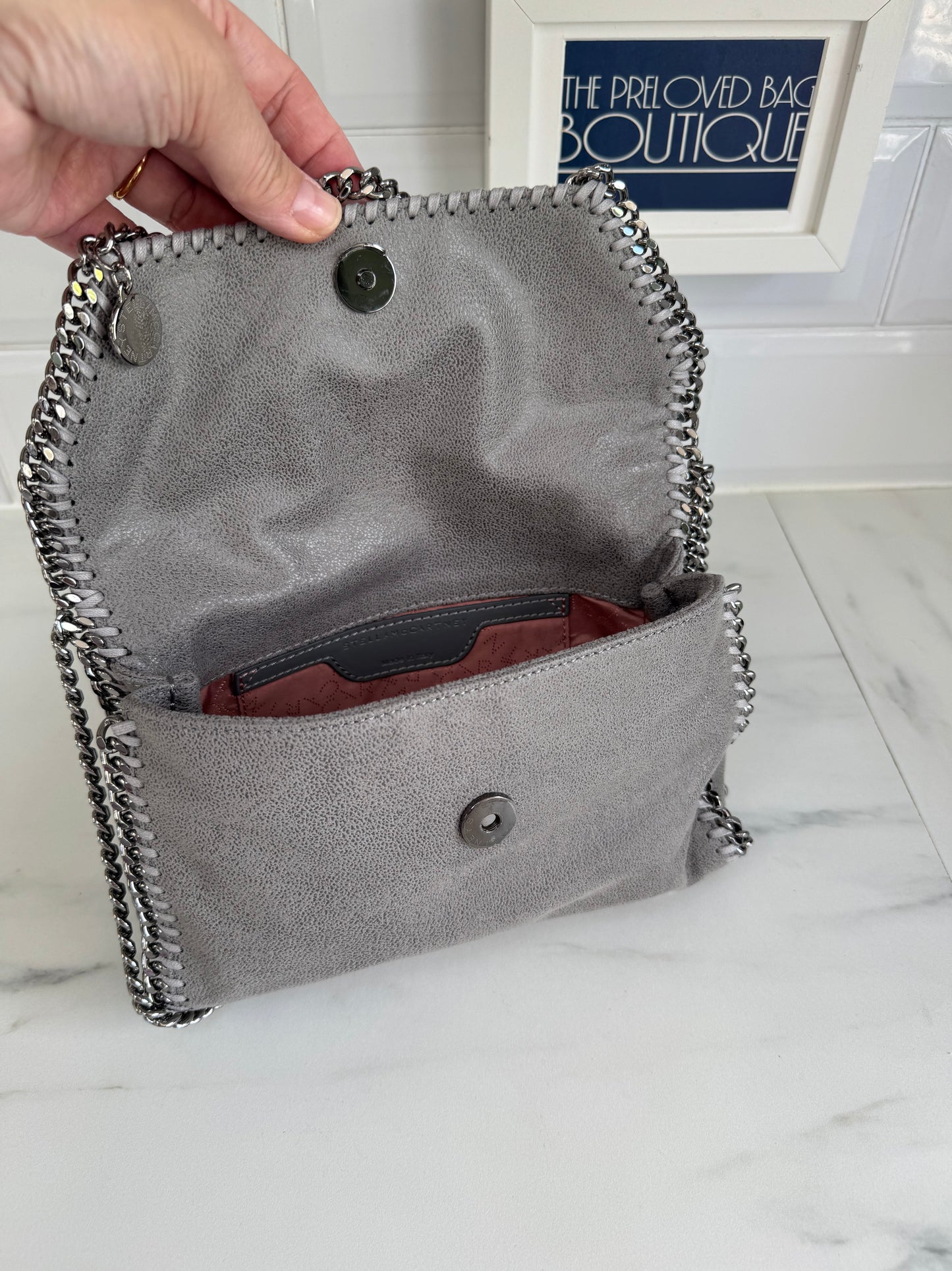 Stella McCartney Falabella Wallet Crossbody Bag - Grey