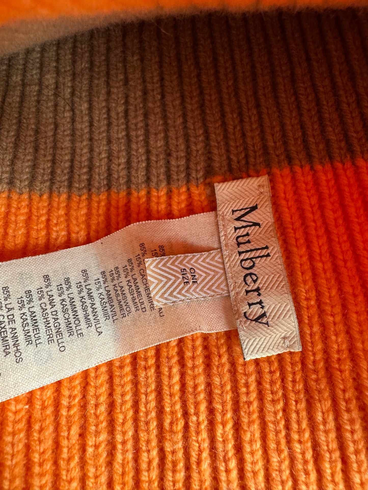 Mulberry Snood - Sable and Apricot