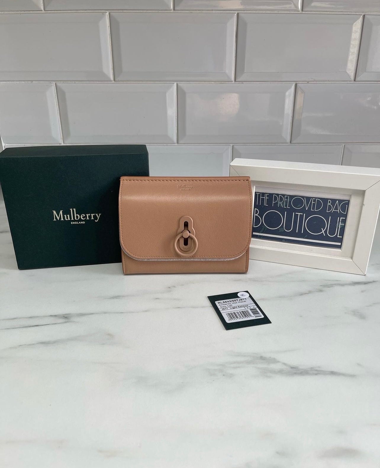 Mulberry Small Amberley Wallet - Light Salmon