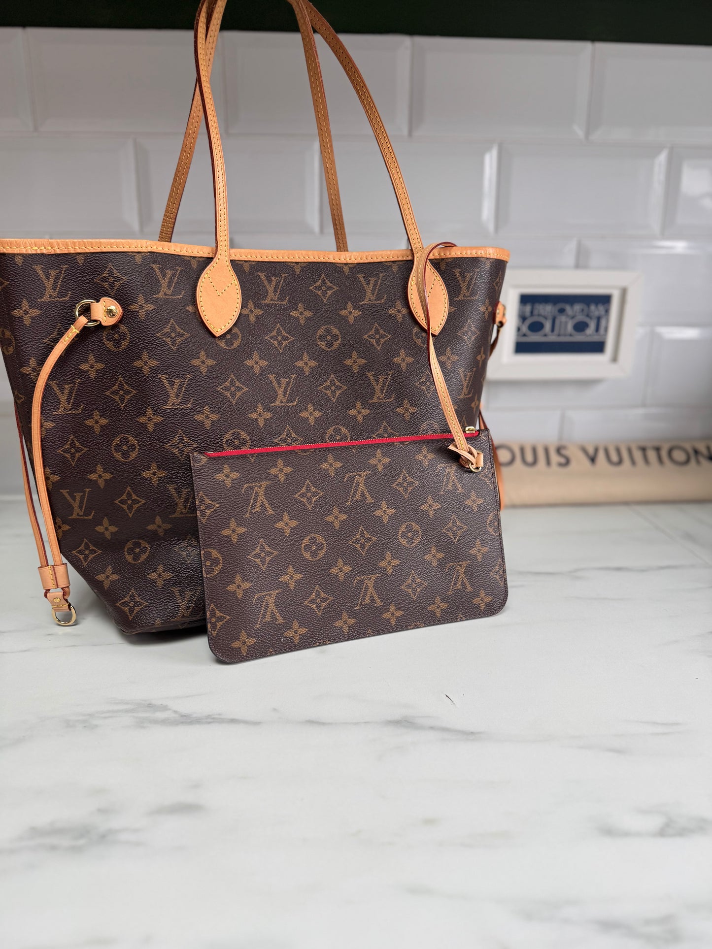 Louis Vuitton Neverfull Pouch - Monogram Cerises ***POUCH ONLY***