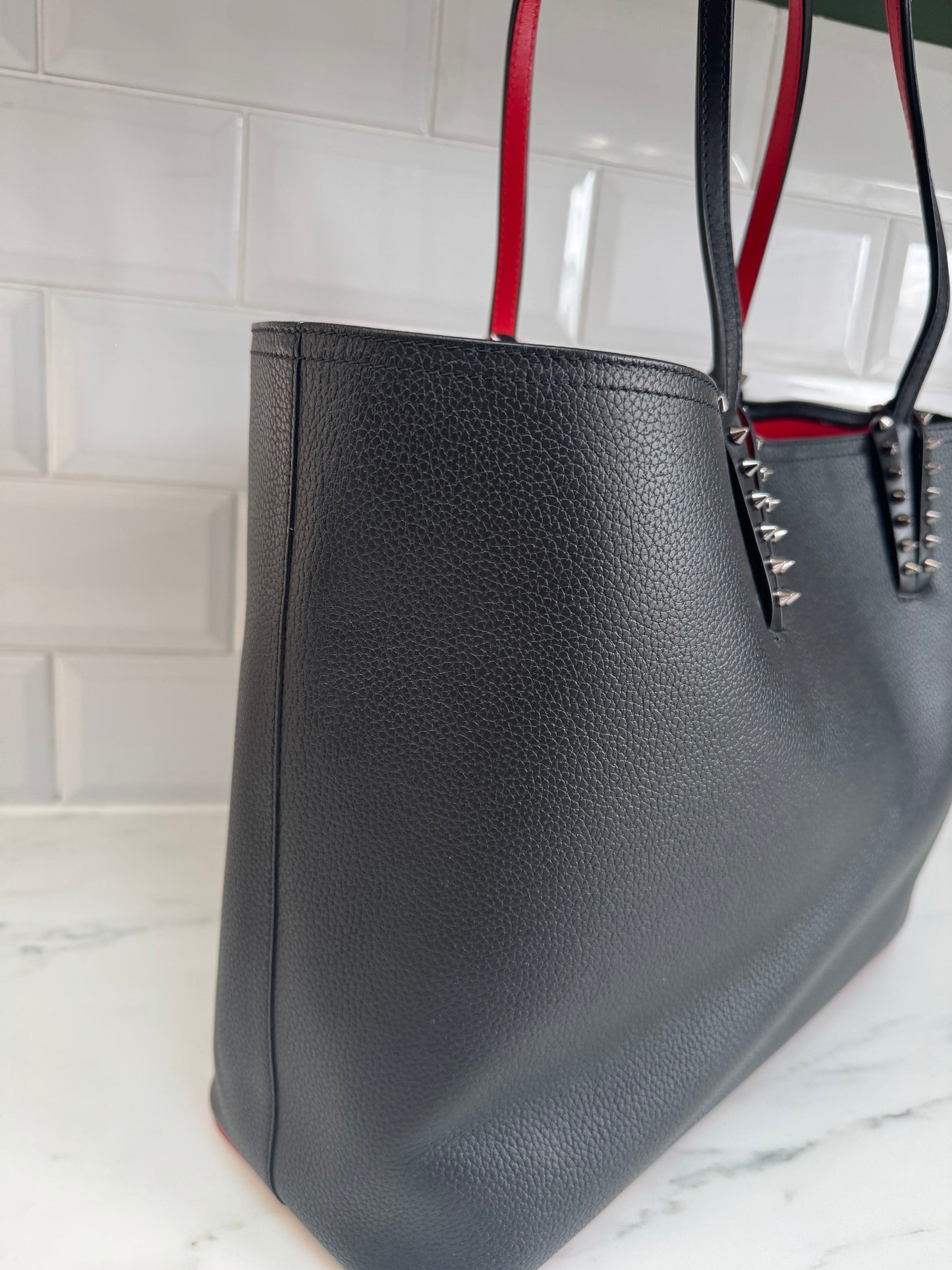 Christian Louboutin Cabata Tote - Black and Red
