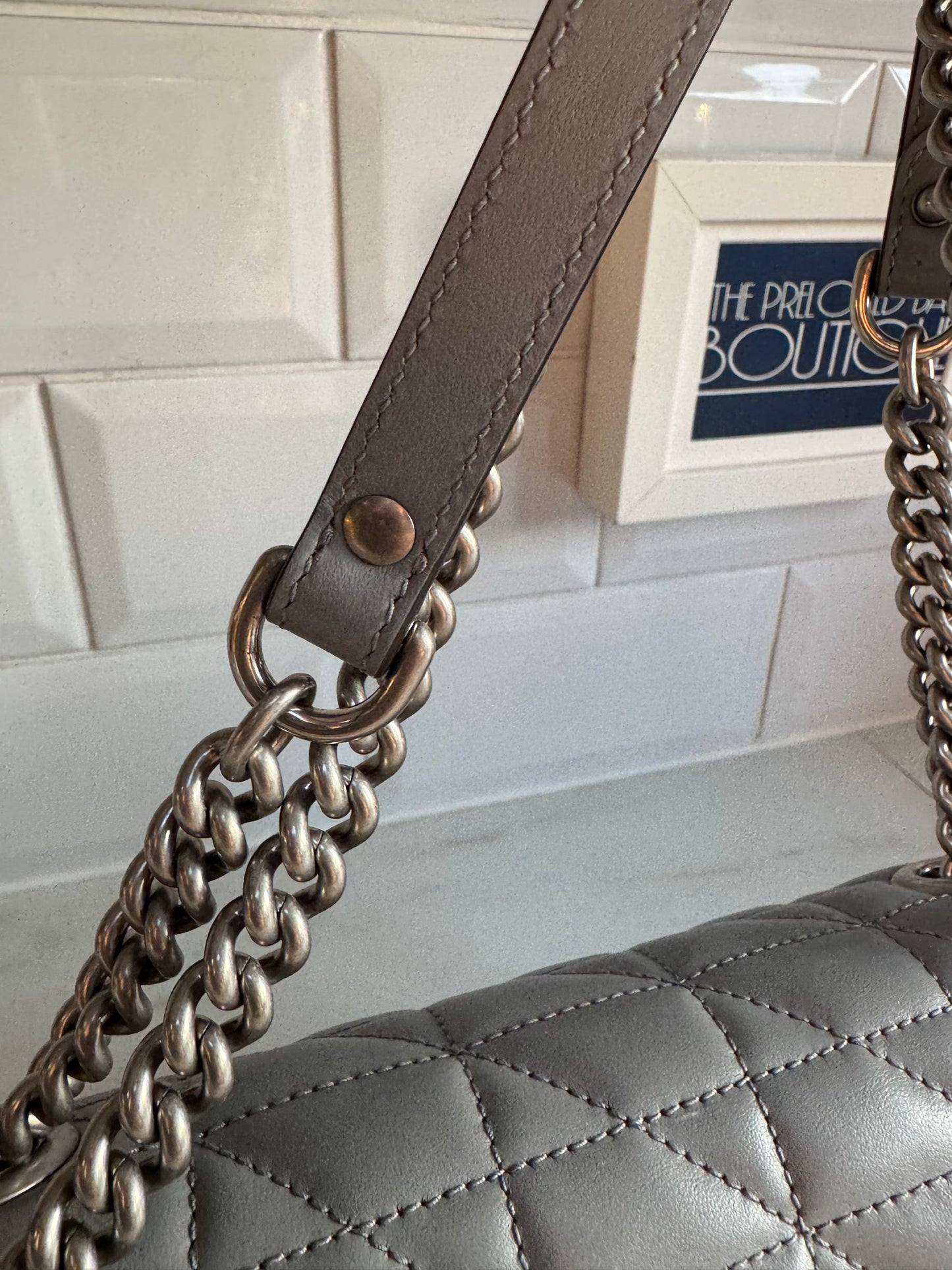 Gucci GG Marmont Shoulder Bag - Grey