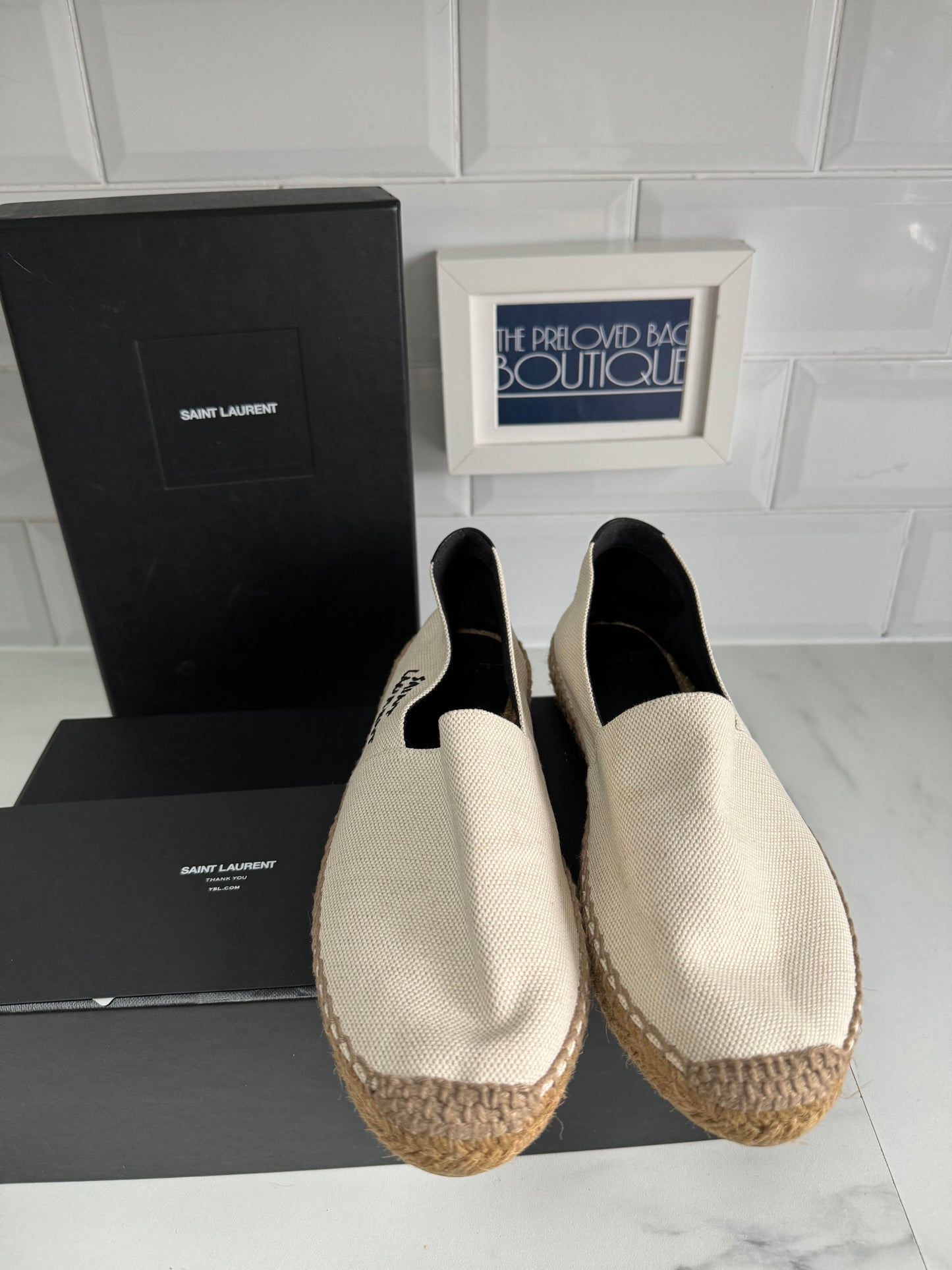 Saint Laurent Espadrilles - Cream