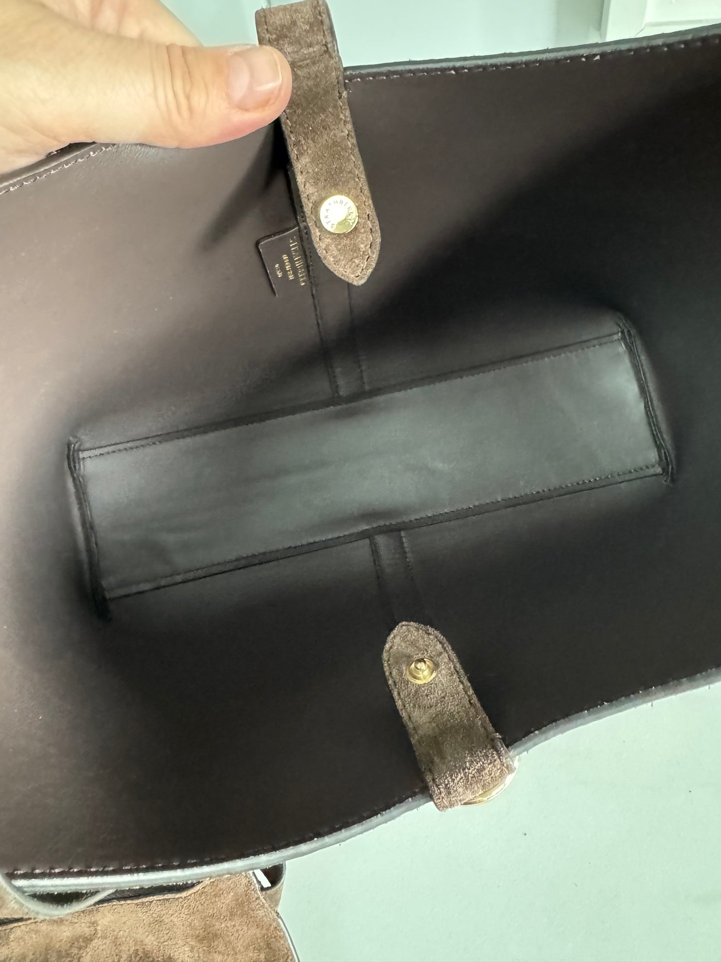 Strathberry Kite Hobo - Chocolate Suede