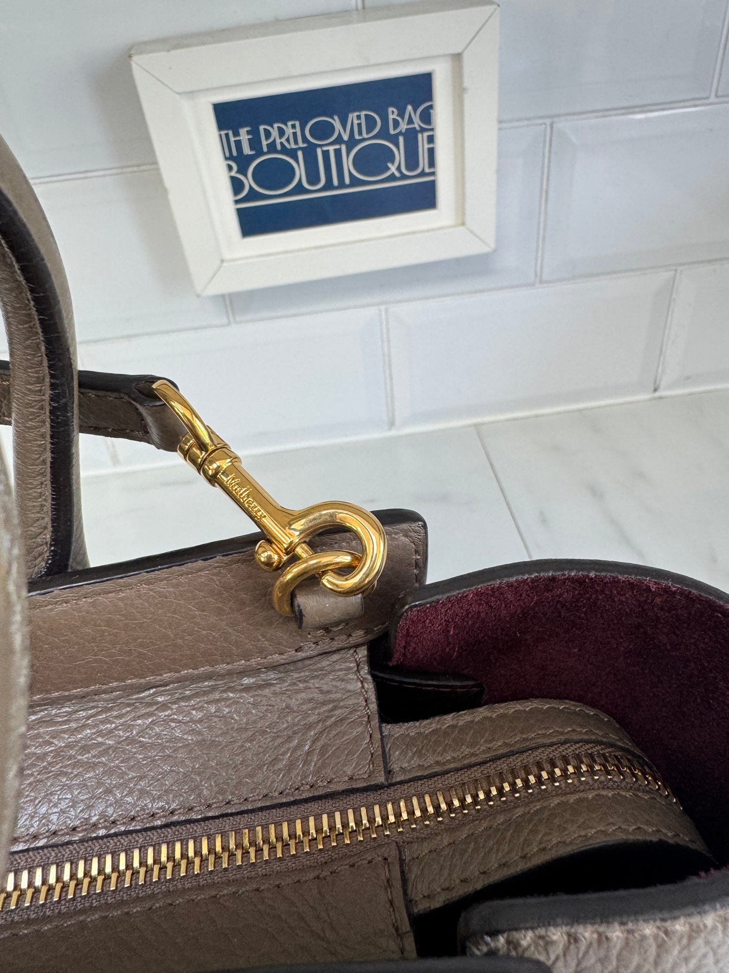 Mulberry Small Belted Bayswater - Clay
