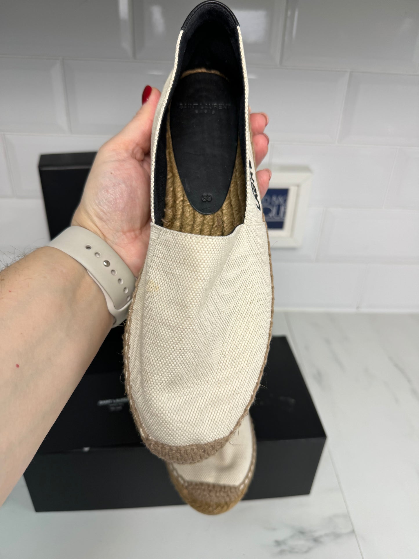 Saint Laurent Espadrilles - Cream