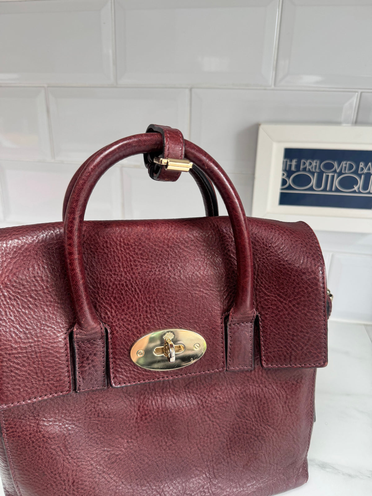 Mulberry “Limited Edition” Mini Cara Delevigne Backpack - Oxblood NVT