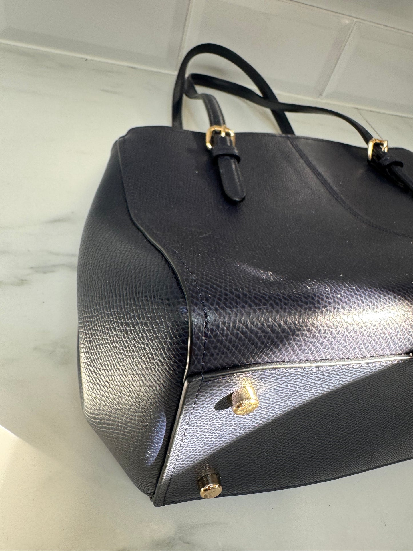 Coach Turnlock Carryall - Navy