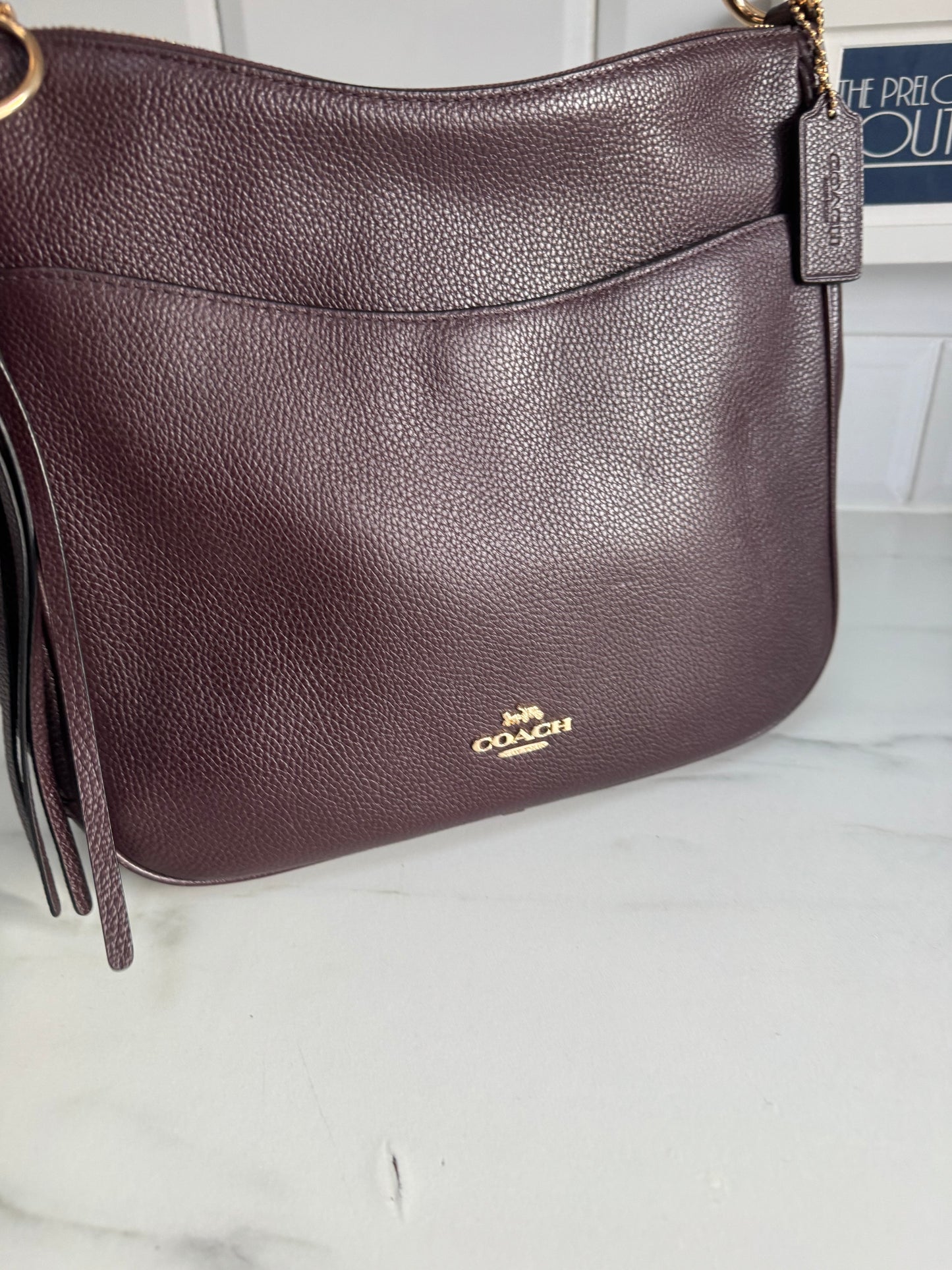 Coach Chaise Crossbody Bag - Burgundy