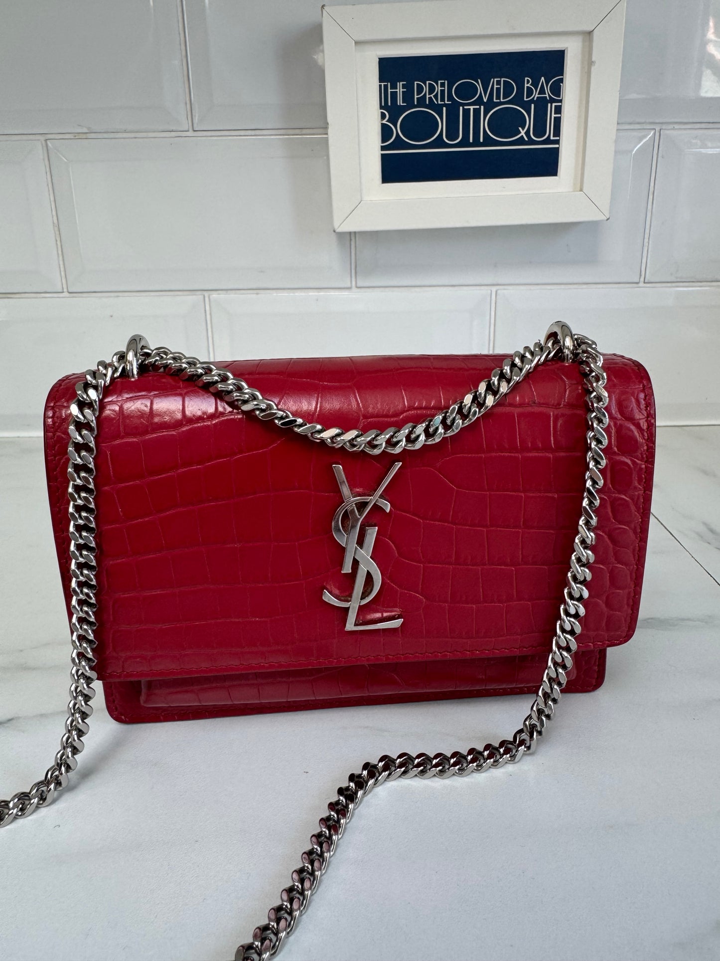 Saint Laurent Mini Sunset - Red