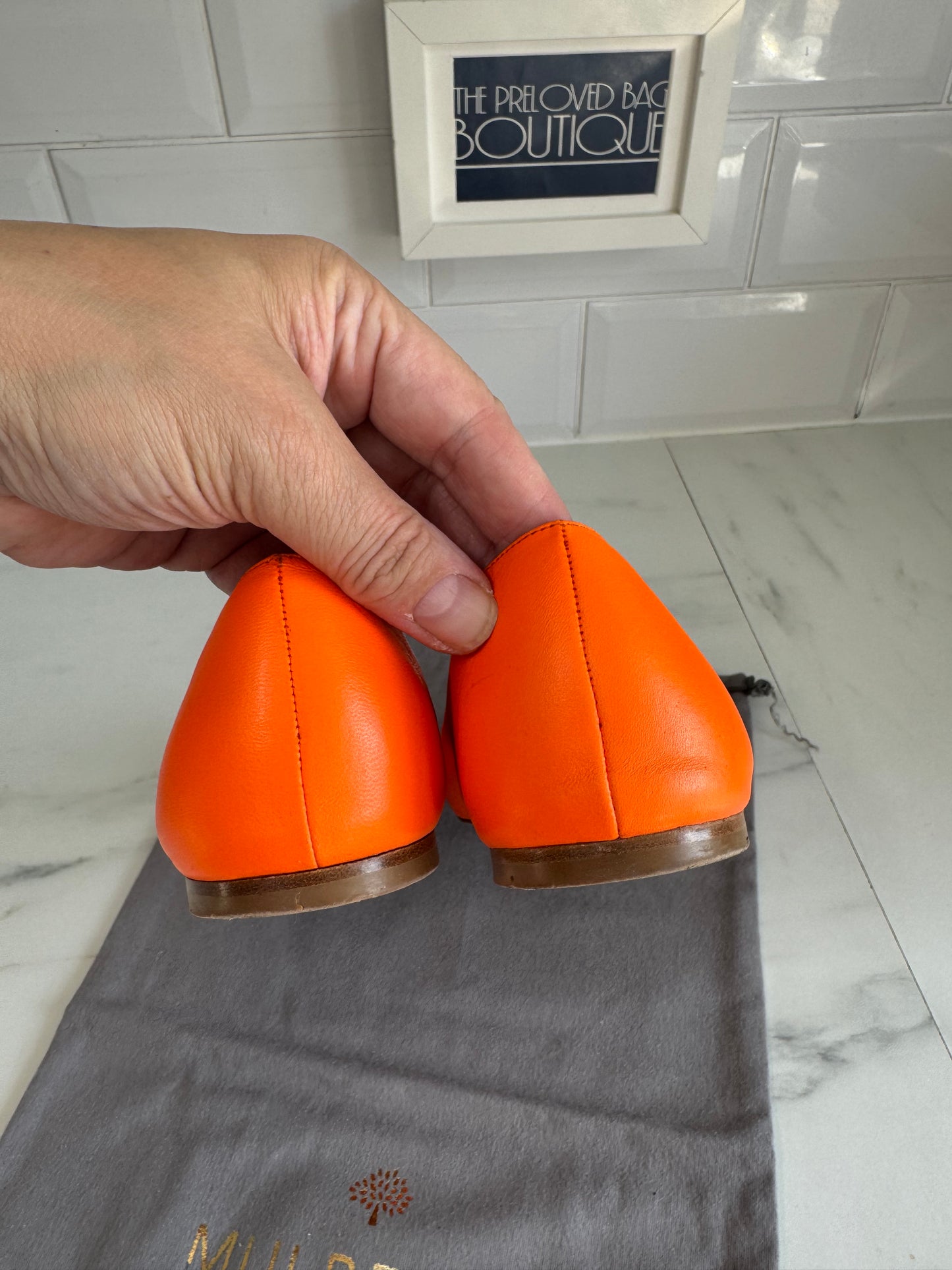 Mulberry Ballet Flats - Mandarin