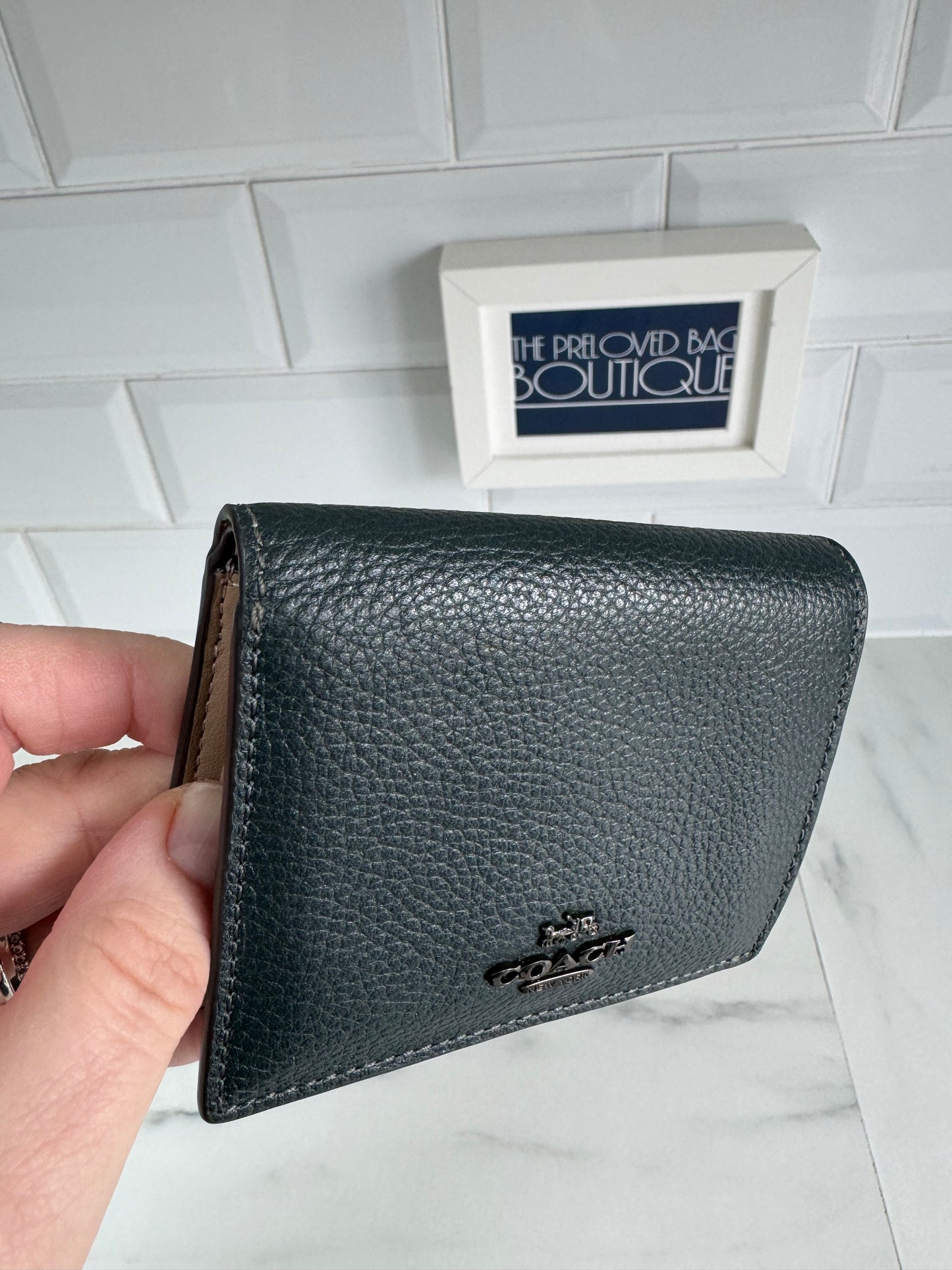 Coach Small Snap Wallet - Pine Green