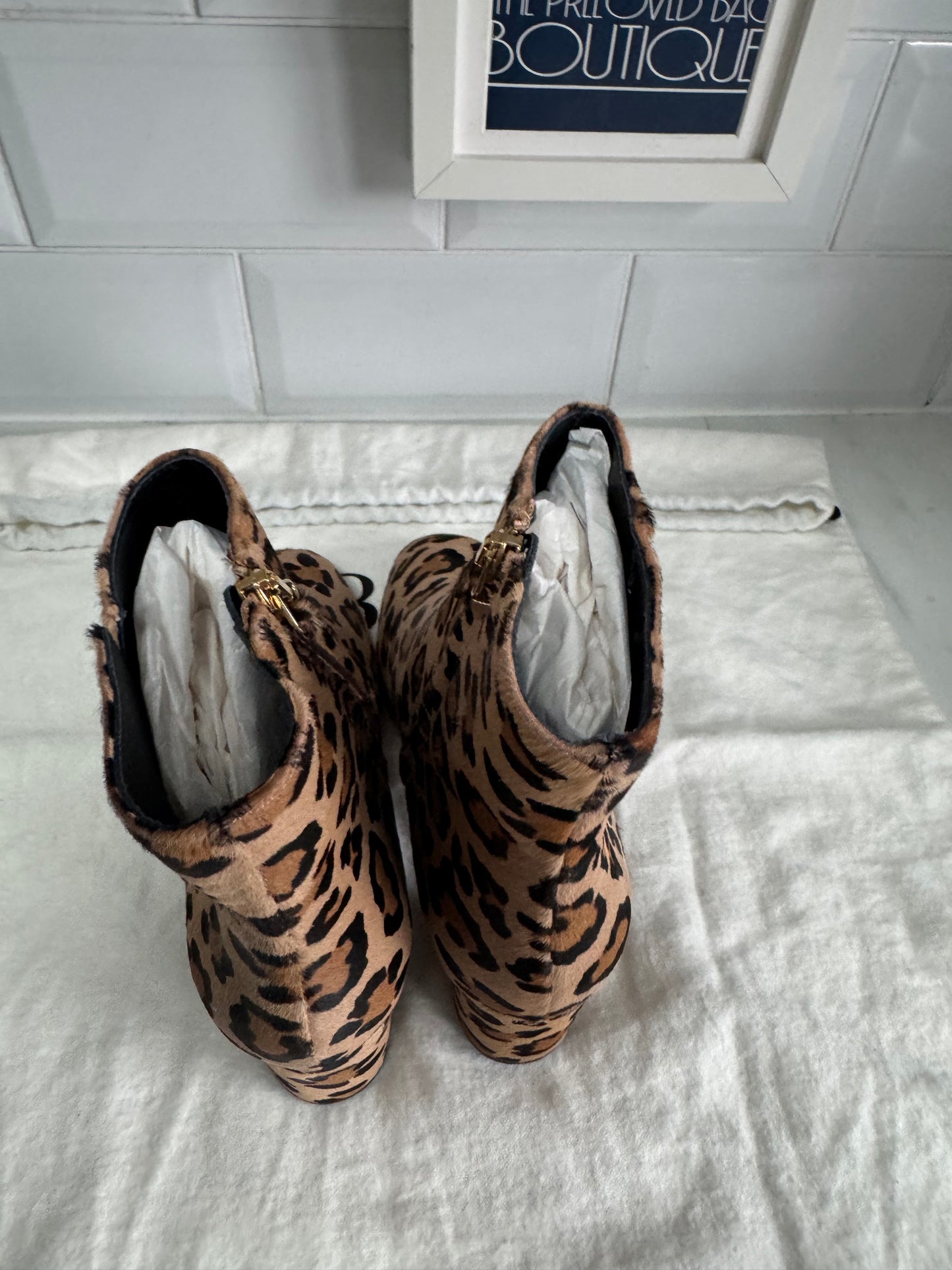LK Bennett Simi Ankle Boots - Leopard Print