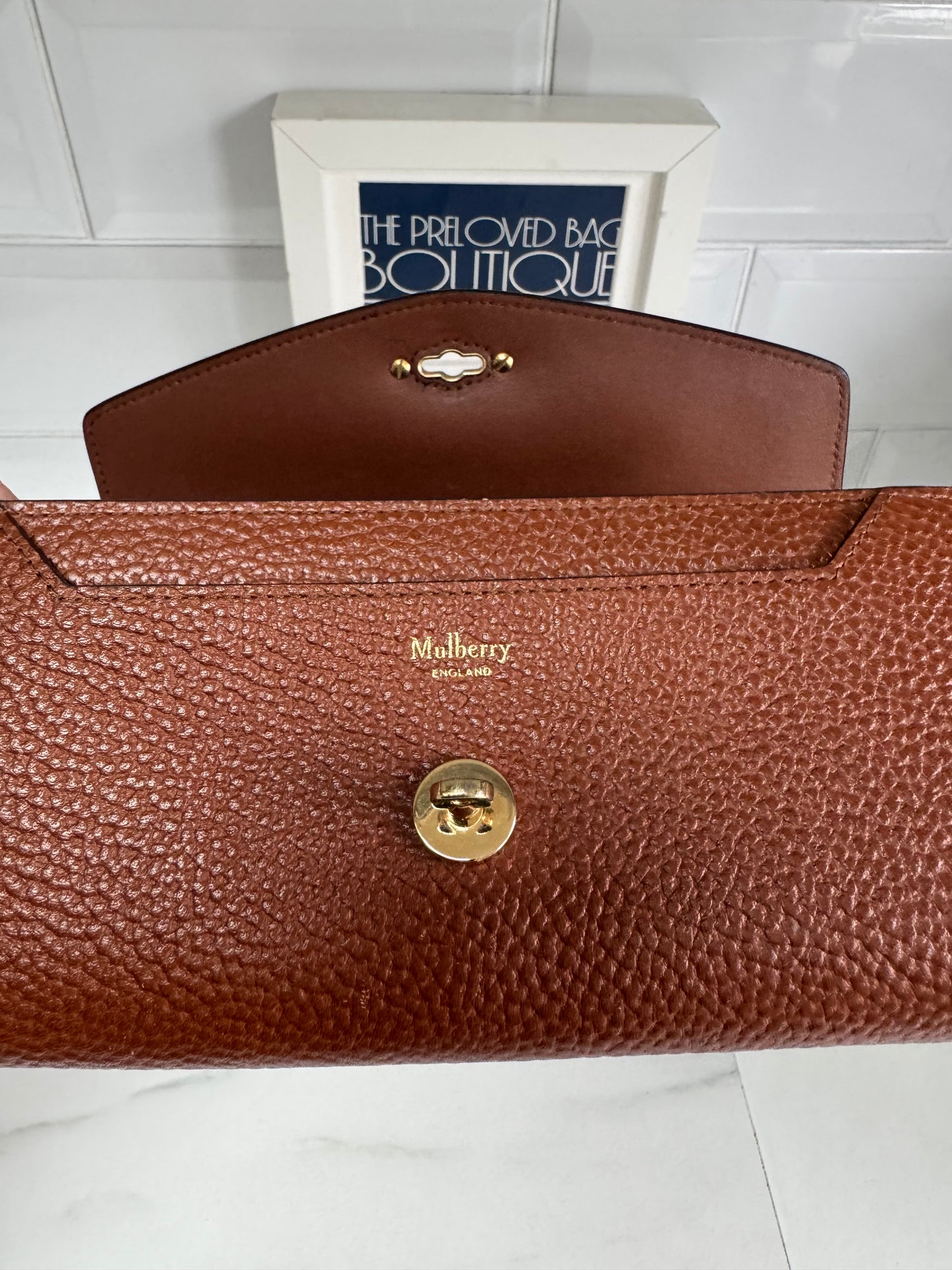 Mulberry Long Darley Wallet - Oak