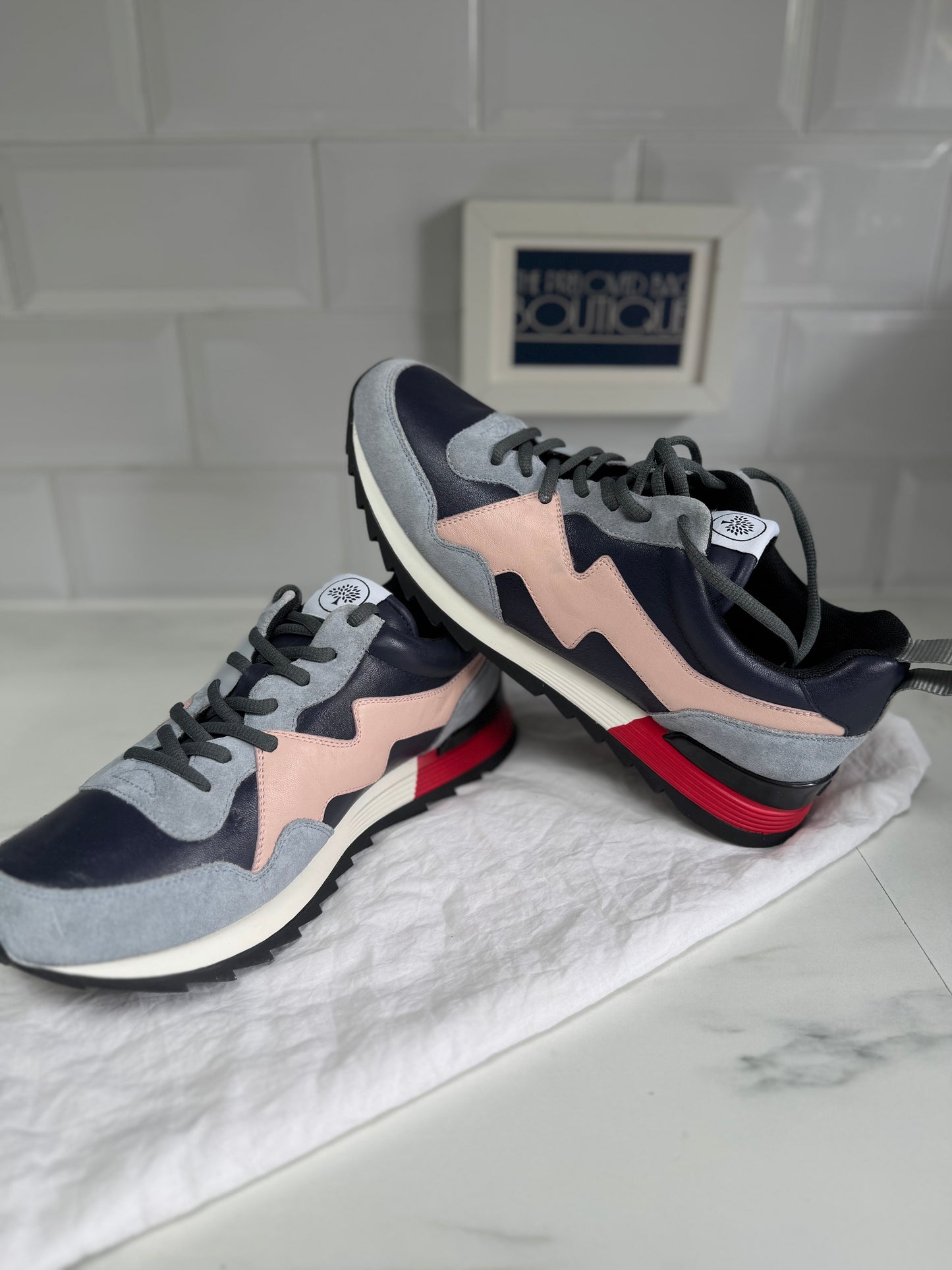 Mulberry My-1 Trainers - Blue, Pink, White, Grey and Red