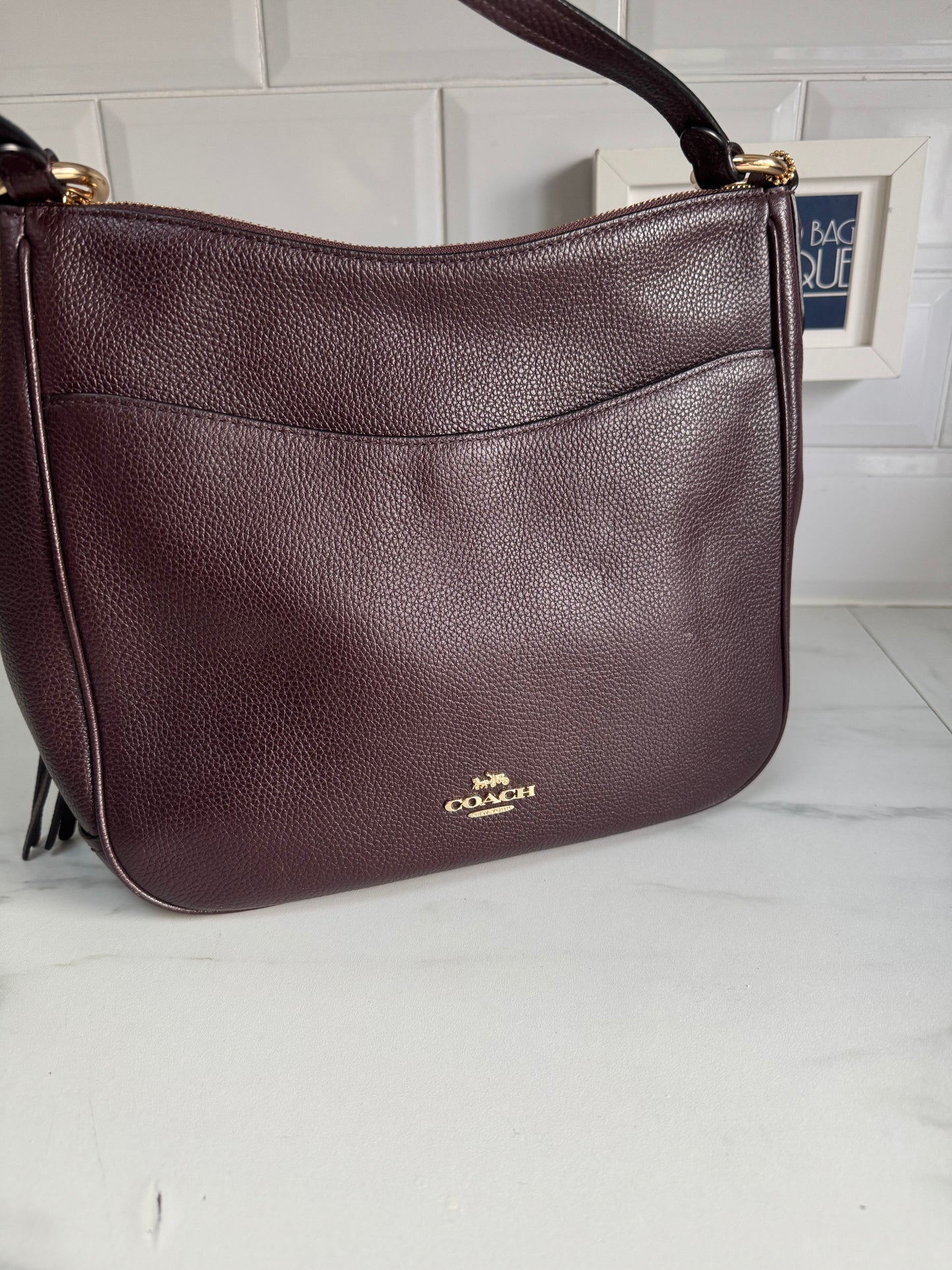 Coach Chaise Crossbody Bag - Burgundy